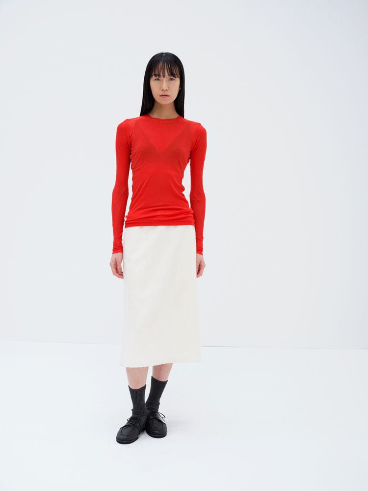 AURALEE HIGH GAUGE SHEER RIB TEE 新品タグつき SUPER HIGH GAUGE SHEER RIB L/S TEE - AURALEE Official Website