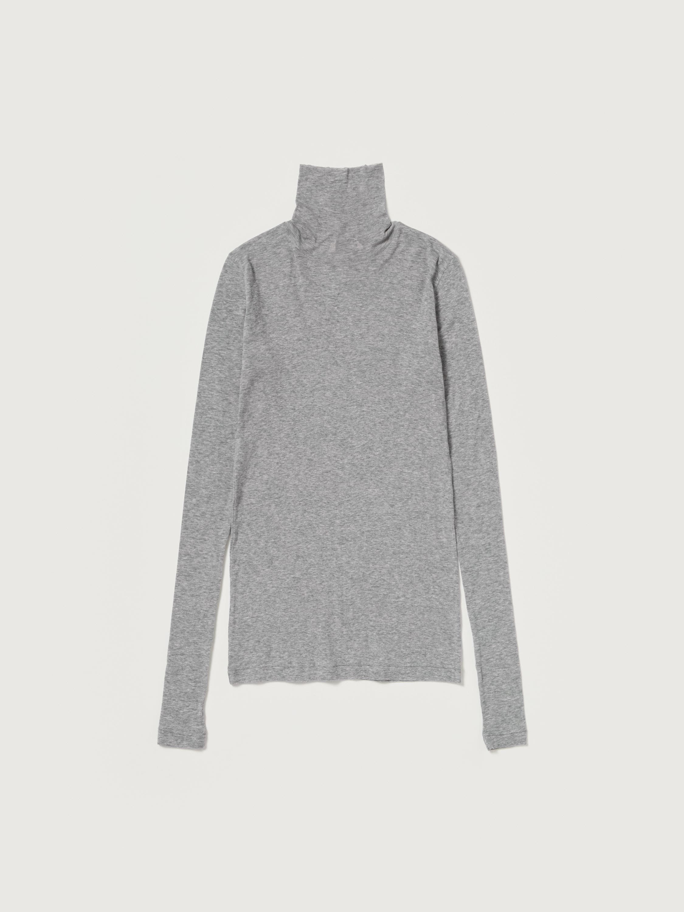 SUPER HIGH GAUGE SHEER RIB TURTLE NECK L/S TEE 詳細画像 TOP GRAY 4