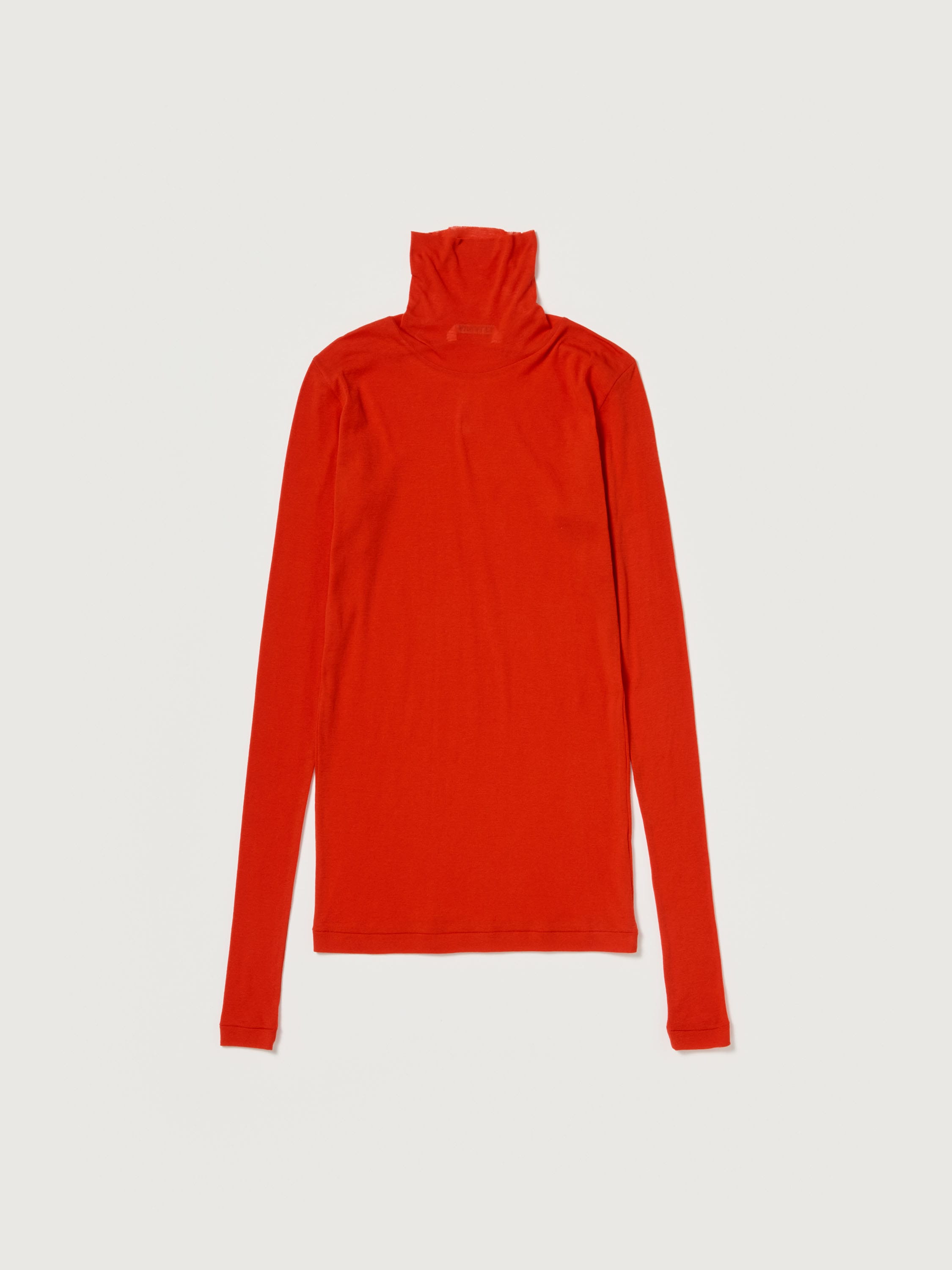 SUPER HIGH GAUGE SHEER RIB TURTLE NECK L/S TEE 詳細画像 RED 1