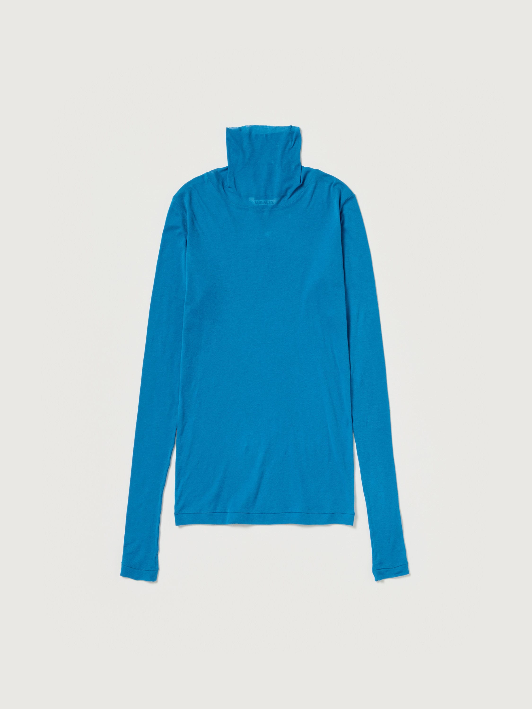 SUPER HIGH GAUGE SHEER RIB TURTLE NECK L/S TEE 詳細画像 BLUE 1