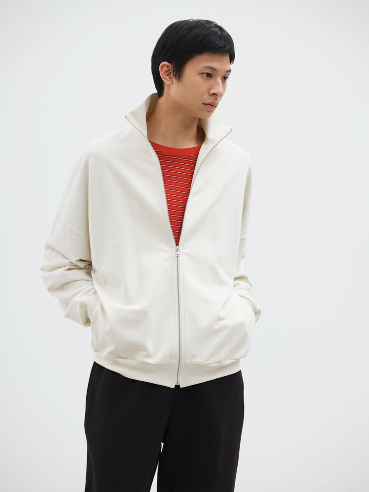 SUPER HIGH GAUGE SWEAT ZIP BLOUSON - AURALEE Official Website