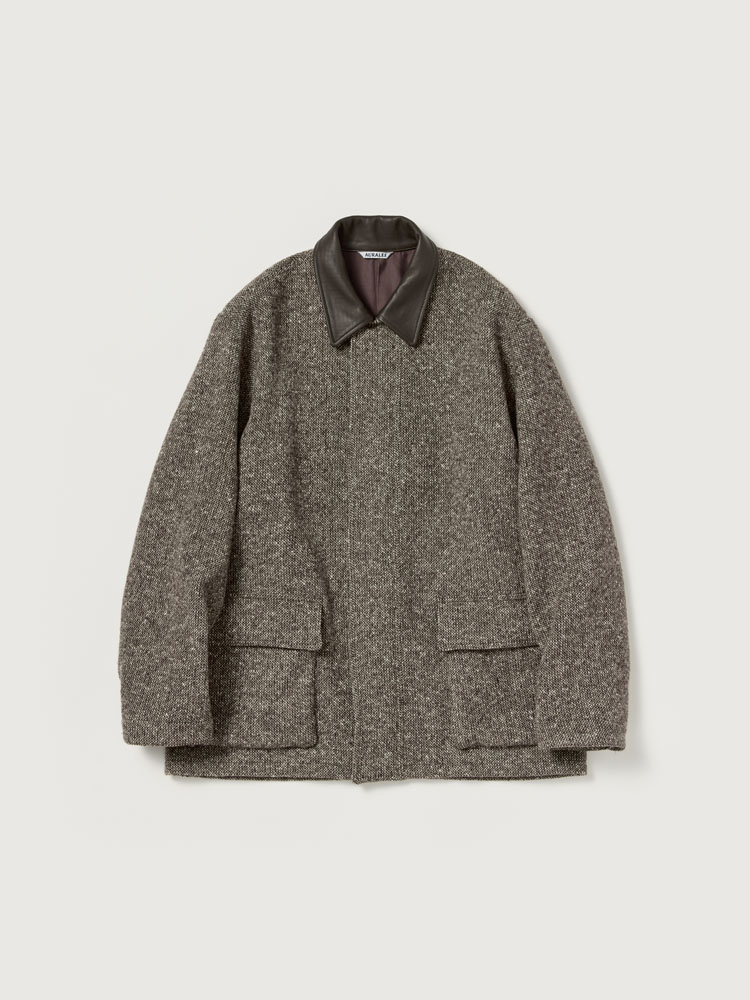 HOMESPUN TWEED ZIP BLOUSON - AURALEE Official Website