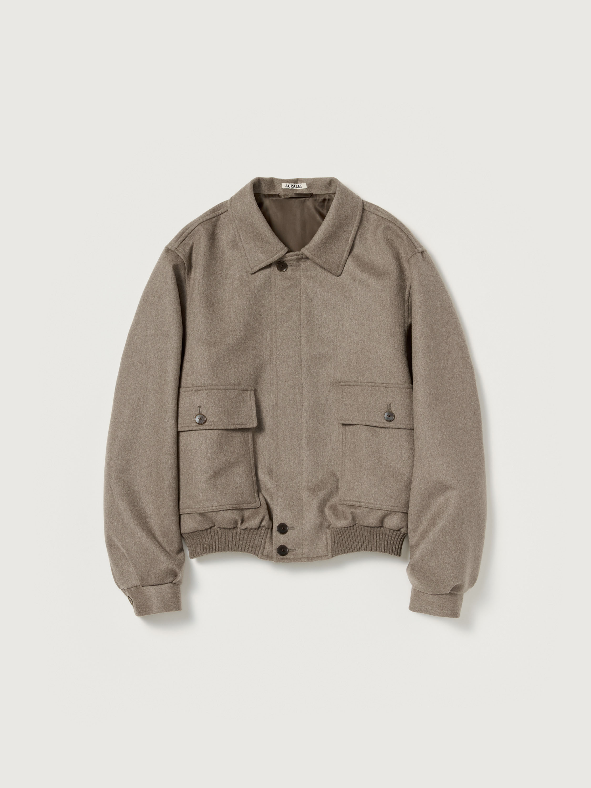 CASHMERE MOLESKIN ZIP BLOUSON 詳細画像 TOP BROWN BEIGE 6