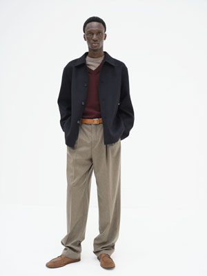 SUPER FINE WOOL MELTON HAND SEWN BLOUSON