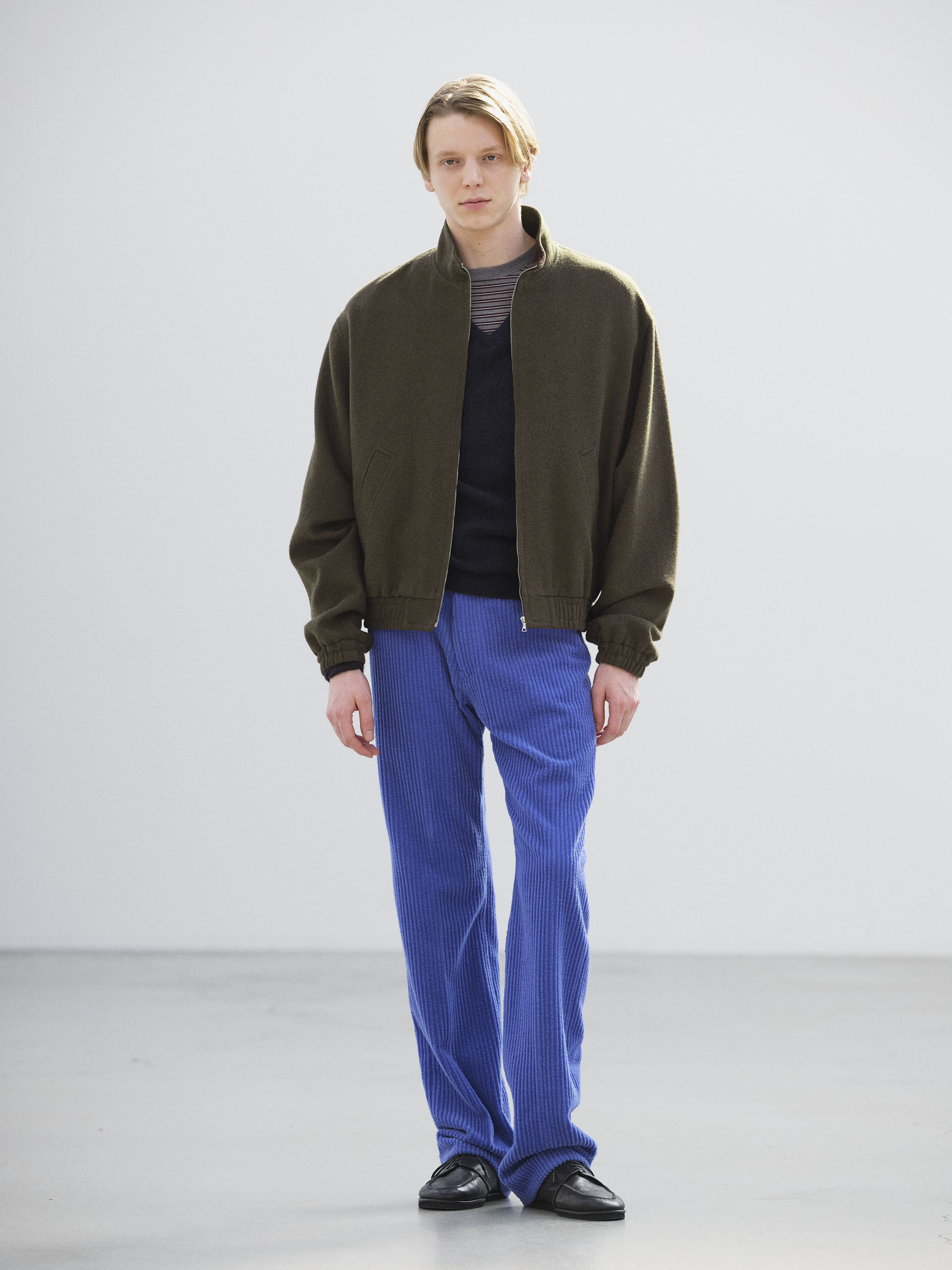 BABY CAMEL FLANNEL ZIP BLOUSON 詳細画像 DARK BROWN 1
