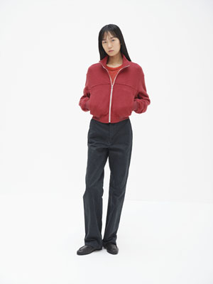 PURE SILK COMFORT FLEECE ZIP BLOUSON