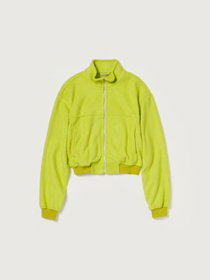 PURE SILK COMFORT FLEECE ZIP BLOUSON