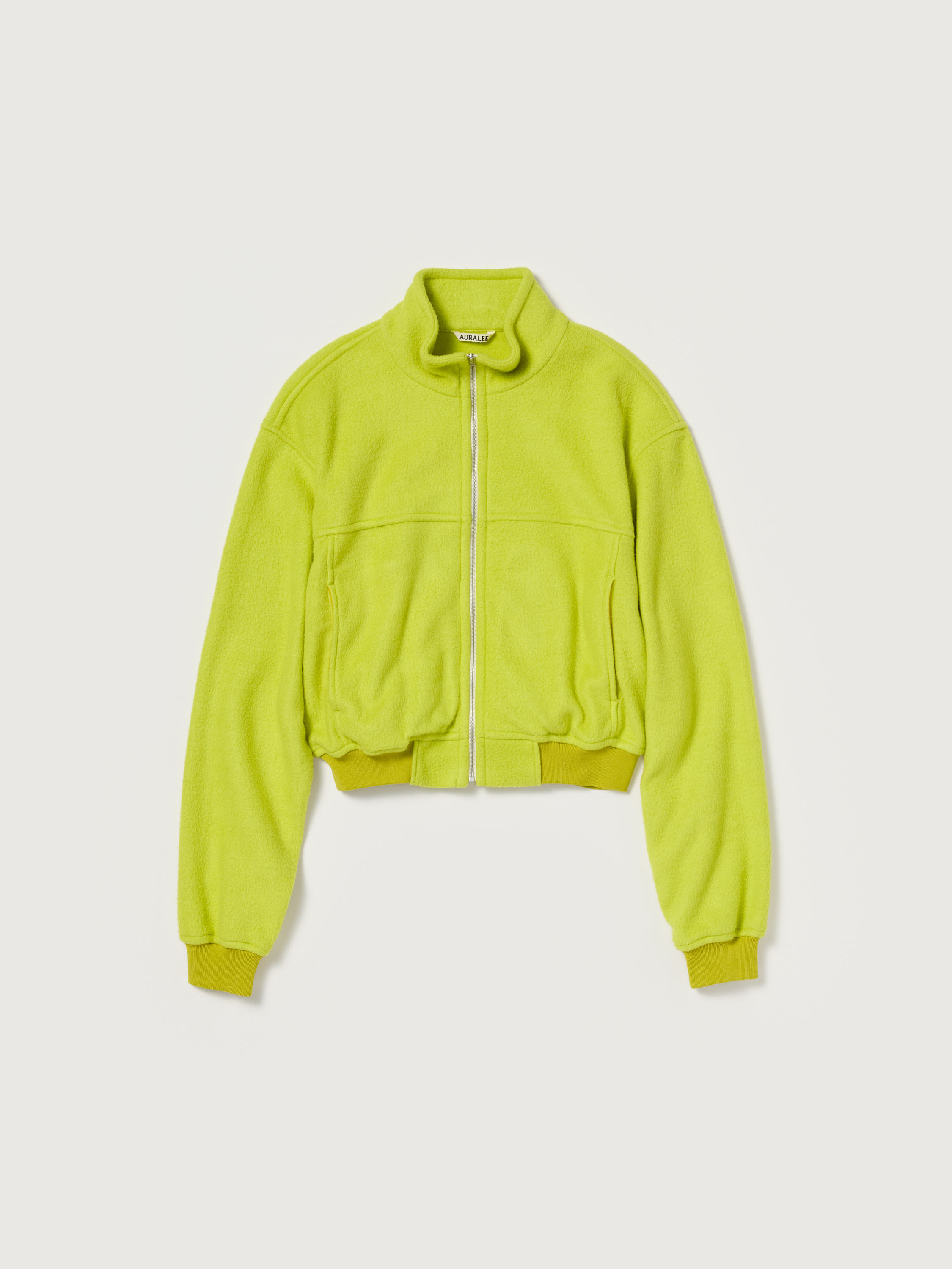 PURE SILK COMFORT FLEECE ZIP BLOUSON 詳細画像 LIME YELLOW 1
