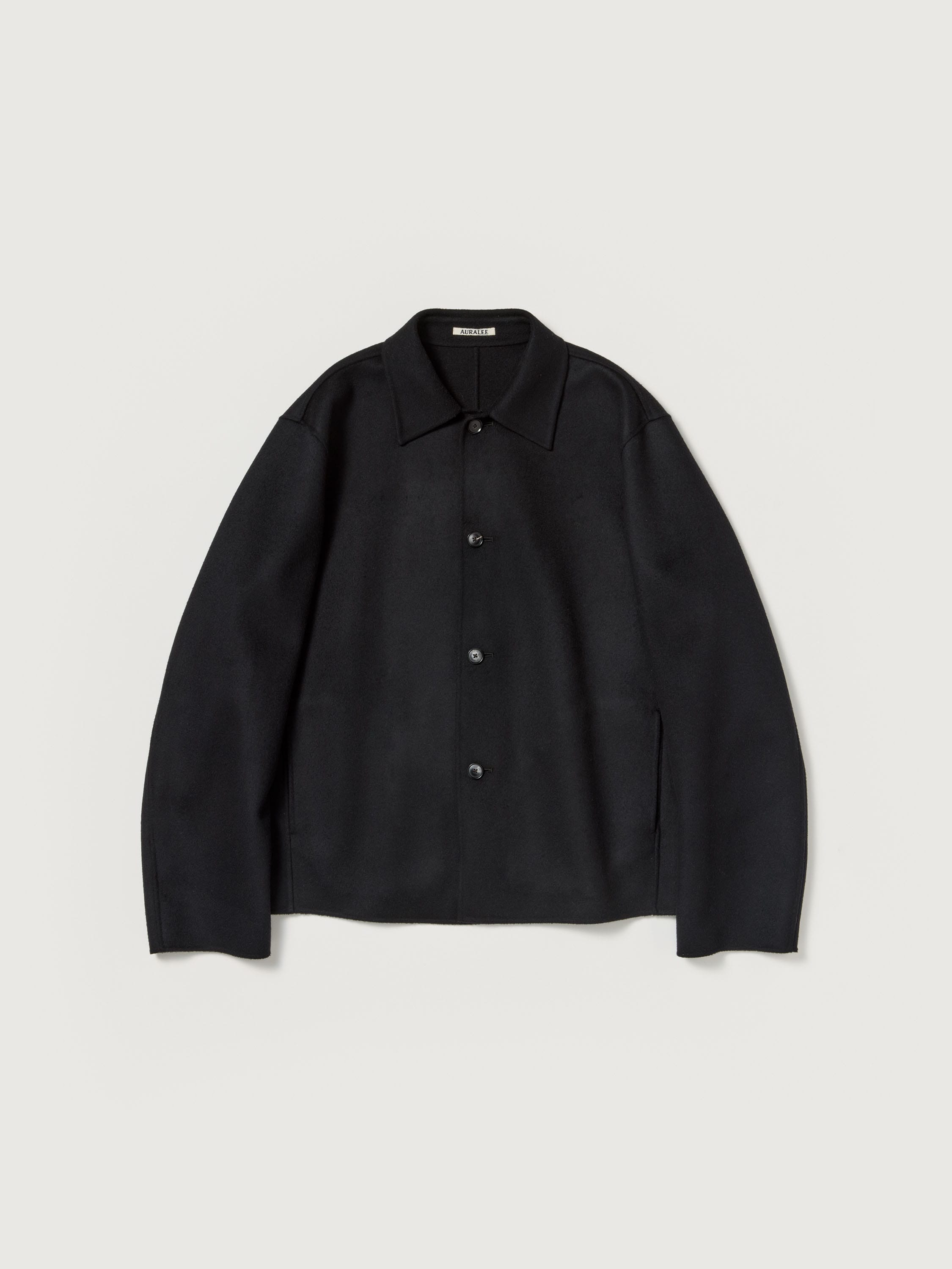 SUPER FINE WOOL MELTON HAND SEWN BLOUSON 詳細画像 BLACK 6