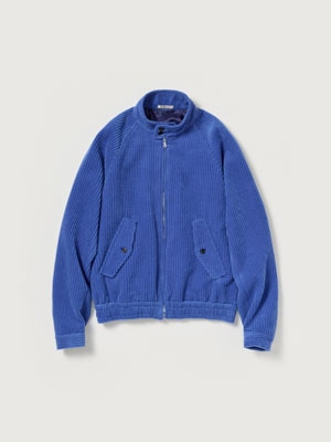 WOOL CASHMERE CORDUROY ZIP BLOUSON