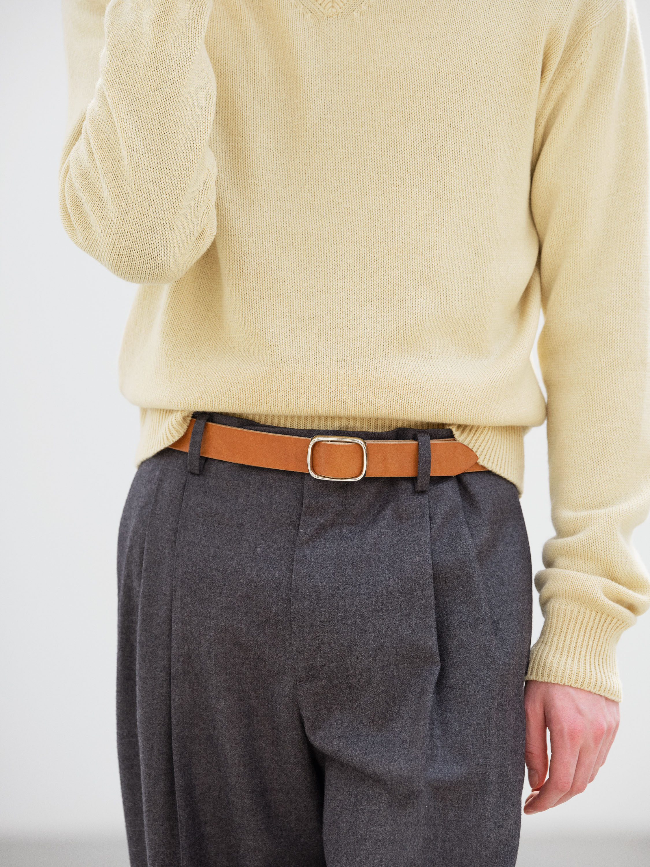 REVERSIBLE BUCKLE BELT 詳細画像 NATURAL BROWN 2