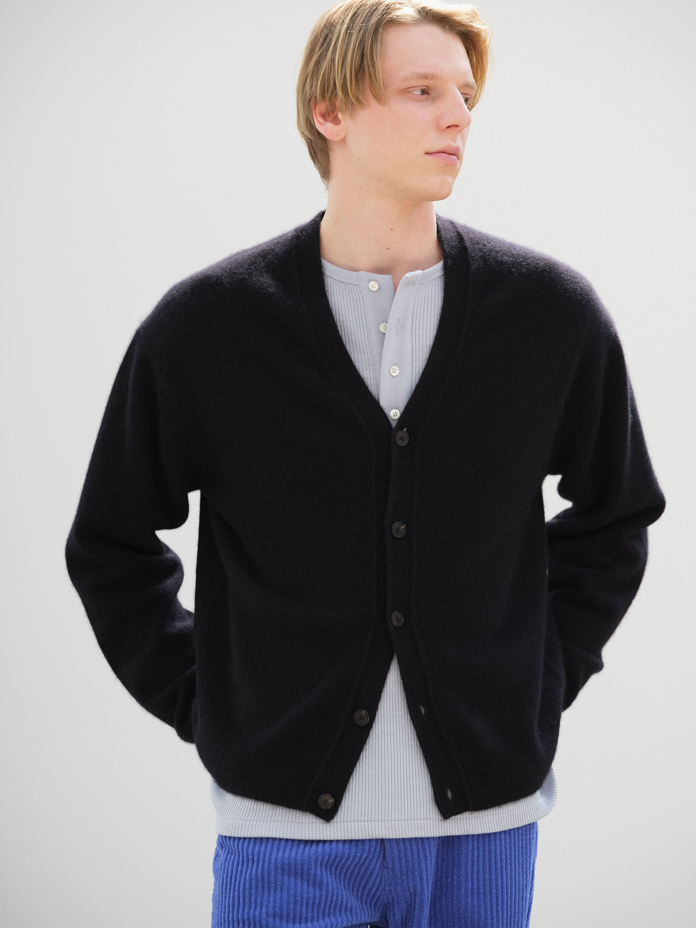 BABY CASHMERE KNIT CARDIGAN 詳細画像 TOP BLACK 1