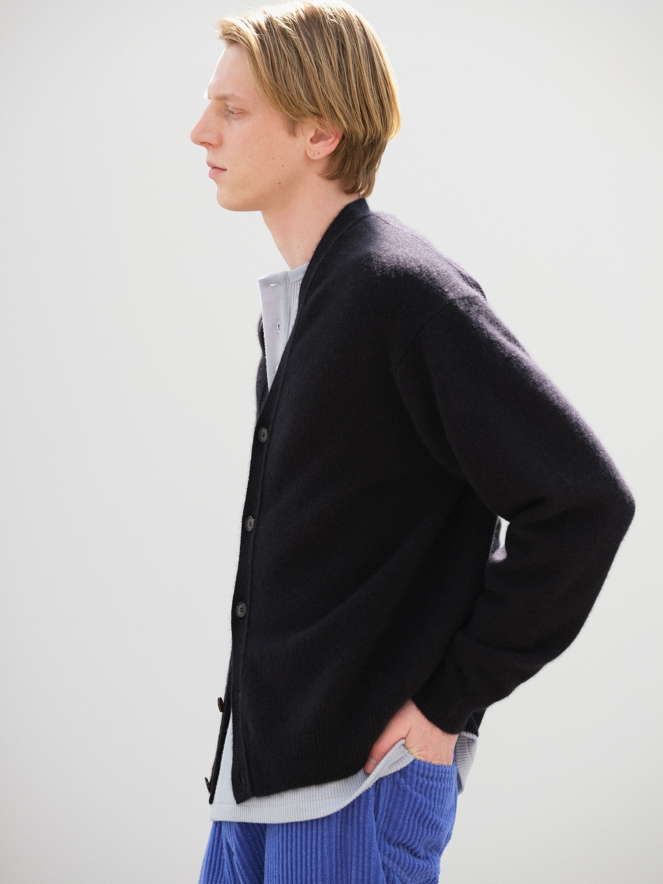 BABY CASHMERE KNIT CARDIGAN 詳細画像 TOP BLACK 3