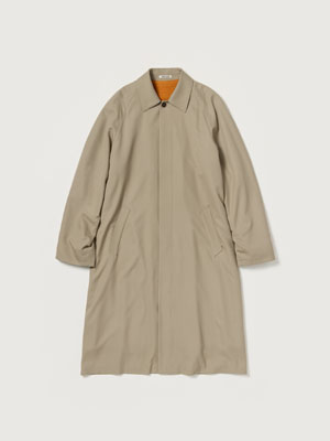 ULTRA FINE WOOL TWILL WOOL-LINED COAT