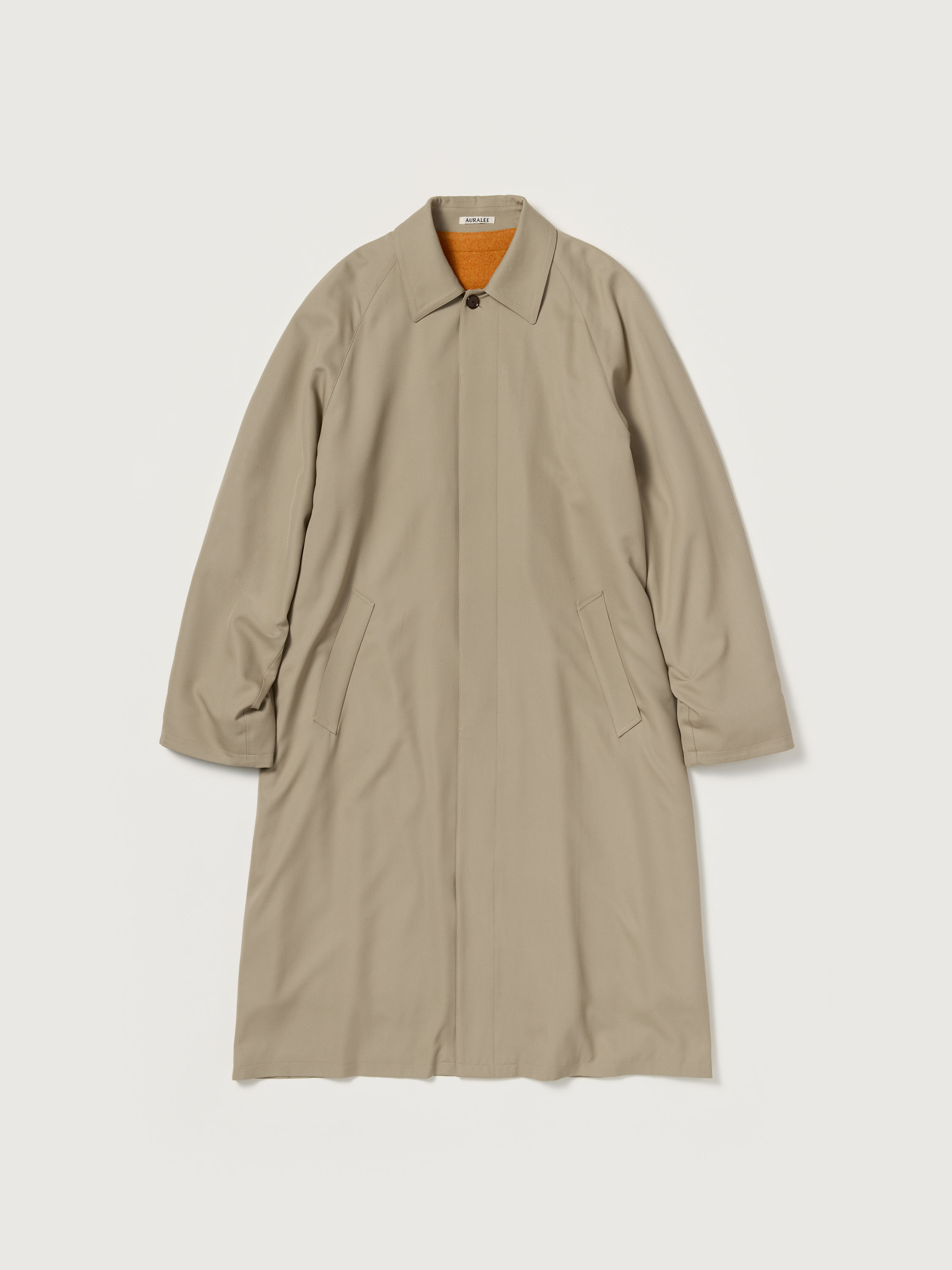 ULTRA FINE WOOL TWILL WOOL-LINED COAT - AURALEE Official Website