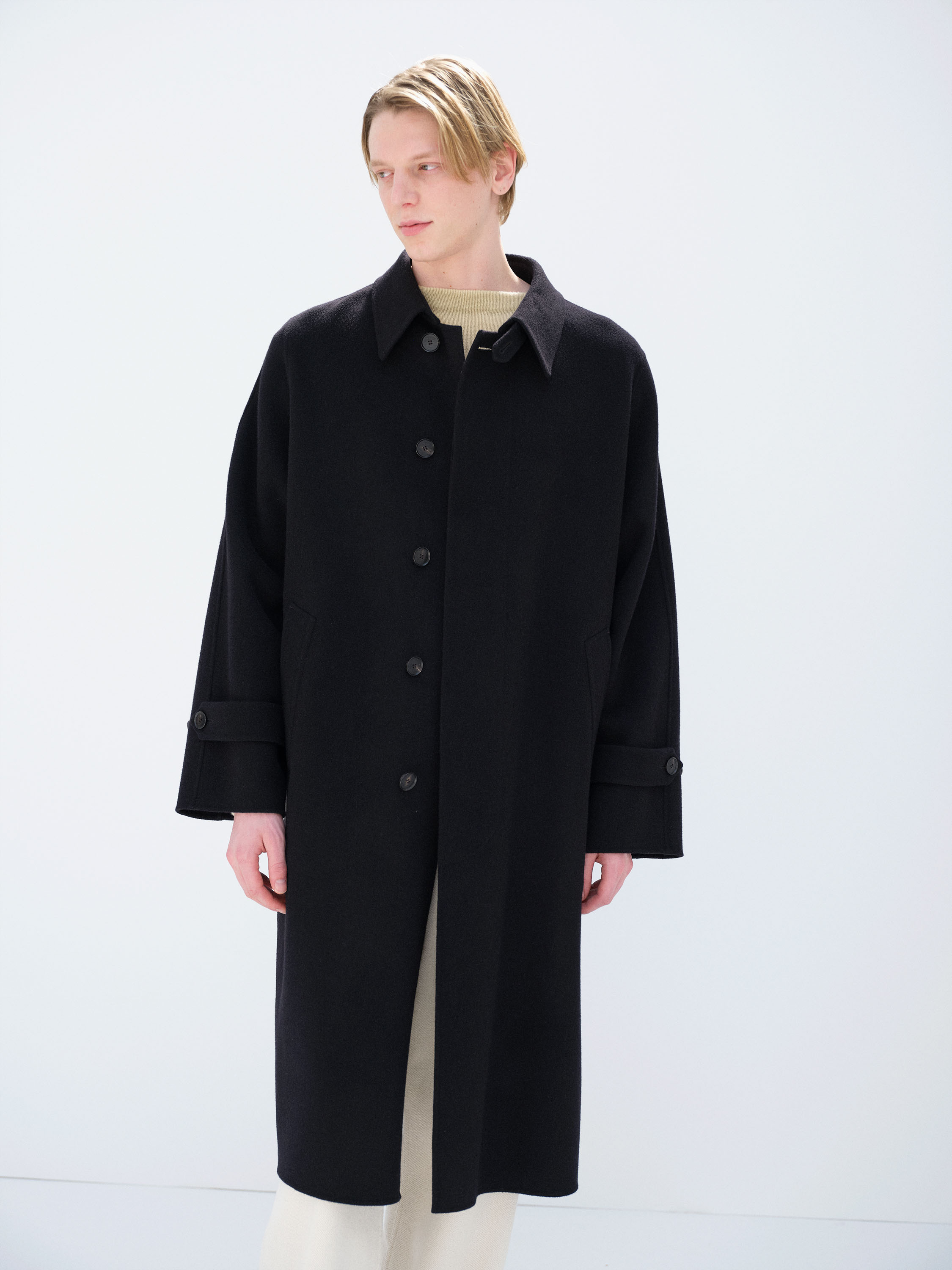 SUPER FINE WOOL MELTON HAND SEWN COAT - AURALEE Official Website