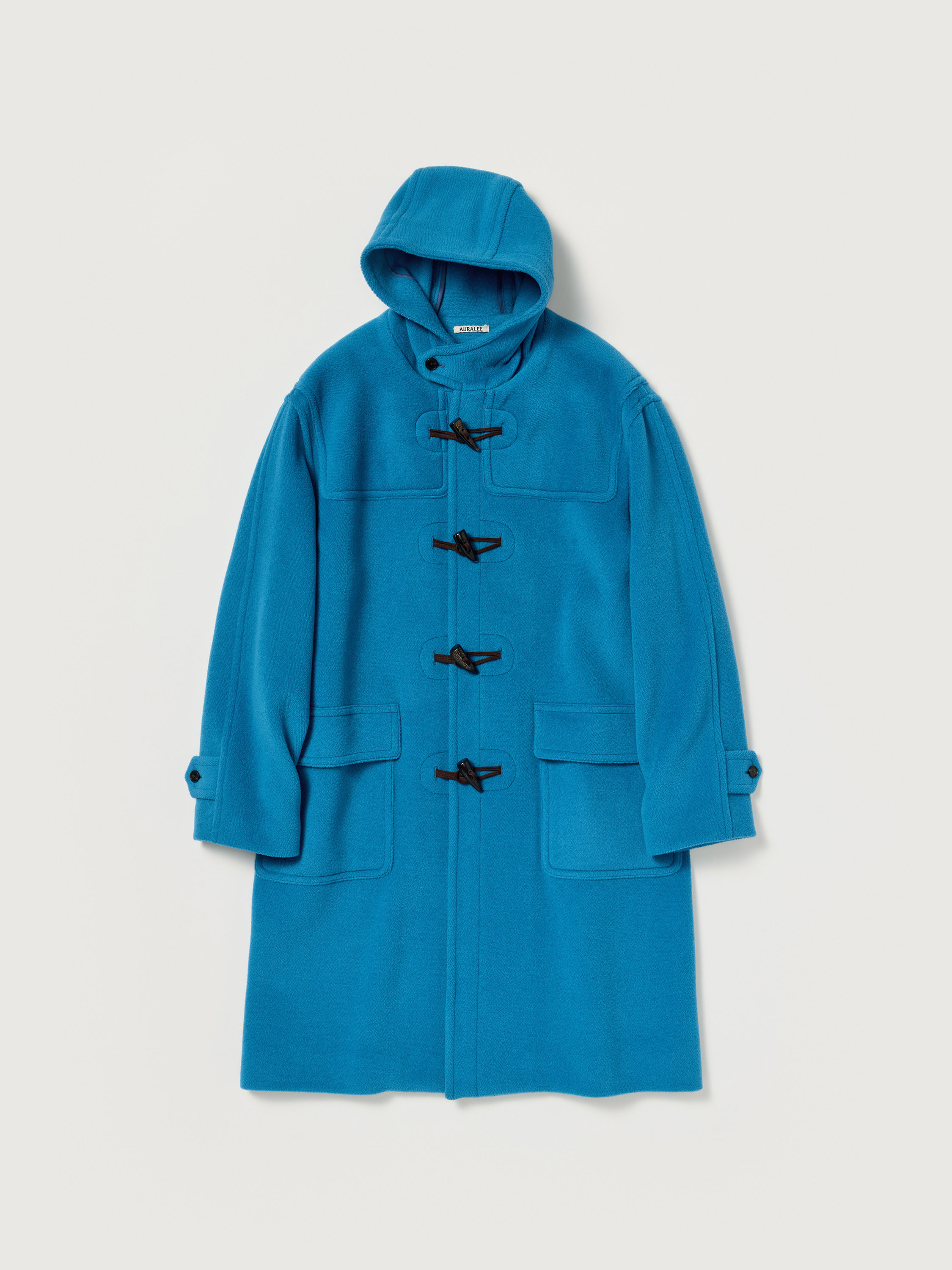 WOOL HERRINGBONE DUFFLE COAT 詳細画像 CERULEAN BLUE 7
