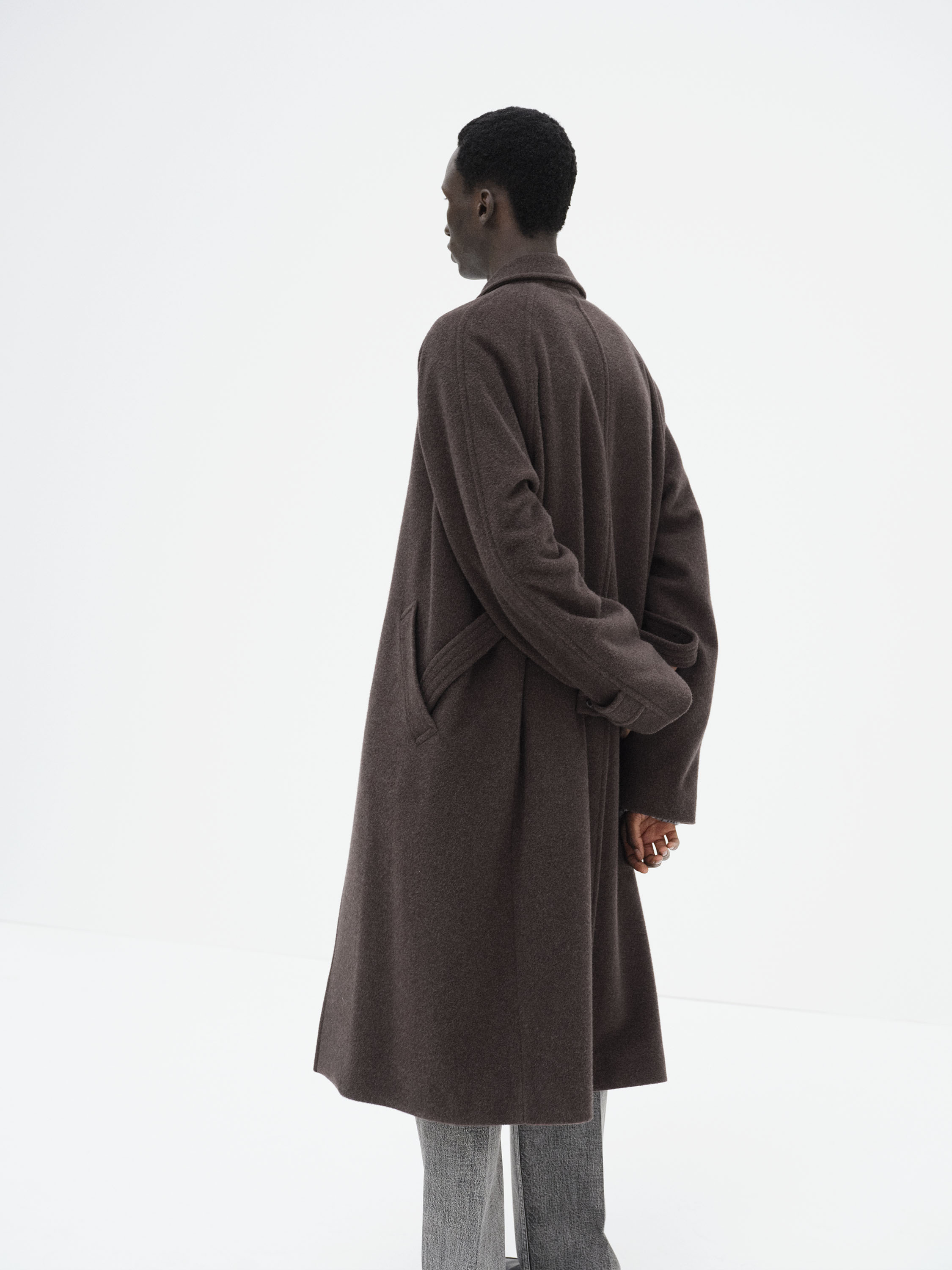 SUPER FINE WOOL MOSSER SOUTIEN COLLAR COAT - AURALEE Official Website