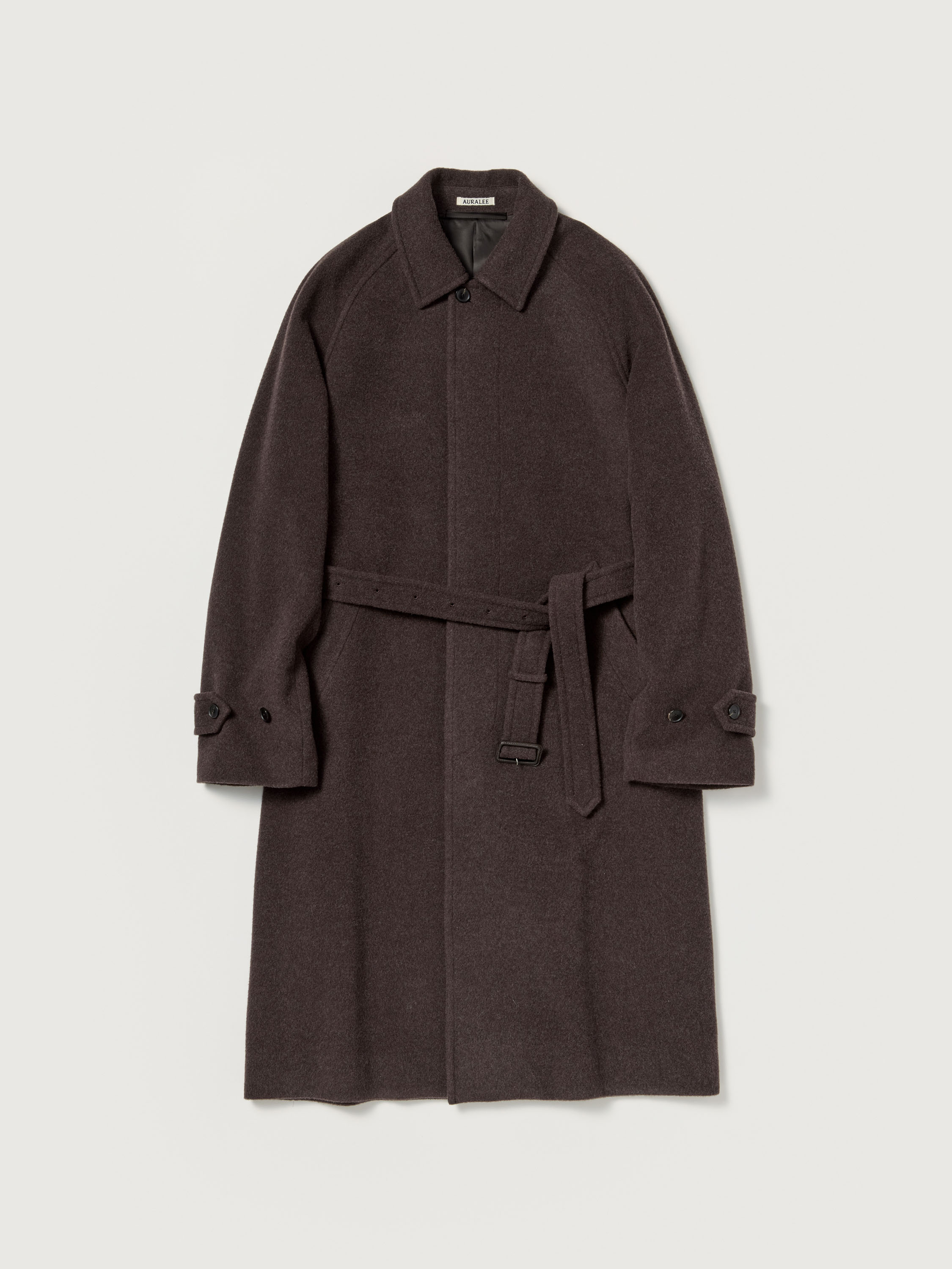 SUPER FINE WOOL MOSSER SOUTIEN COLLAR COAT - AURALEE Official Website