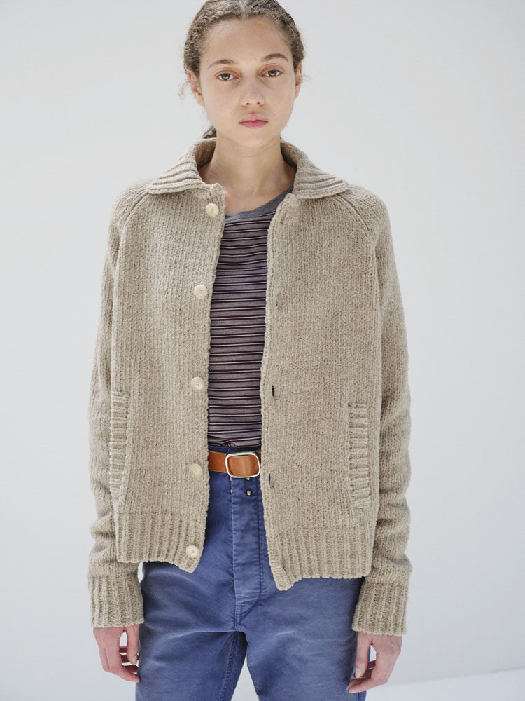 CASHMERE CHENILLE KNIT CARDIGAN - AURALEE Official Website