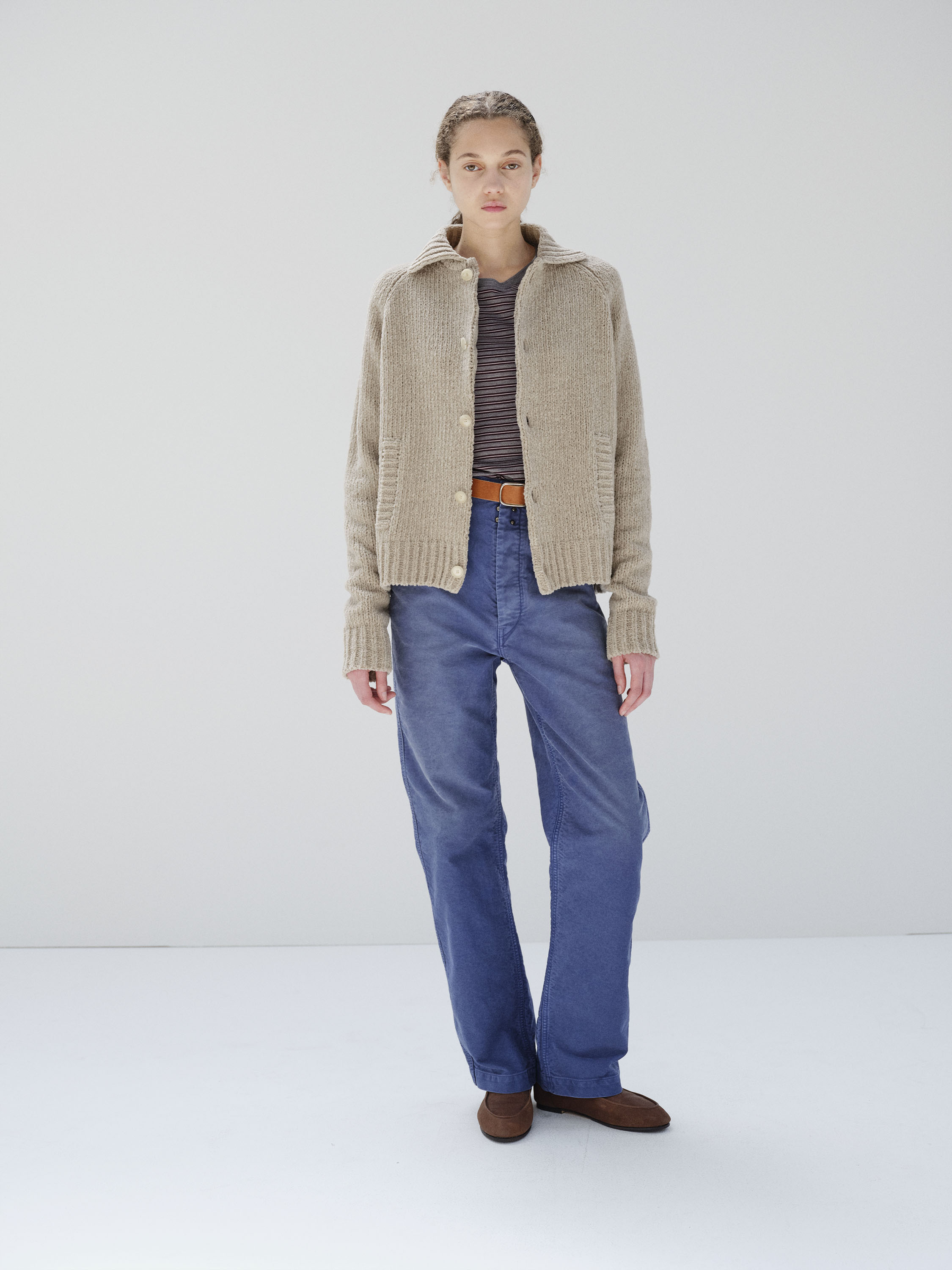 CASHMERE CHENILLE KNIT CARDIGAN 詳細画像 BEIGE 2