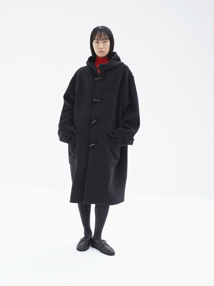 WOOL HERRINGBONE DUFFLE COAT - AURALEE Official Website