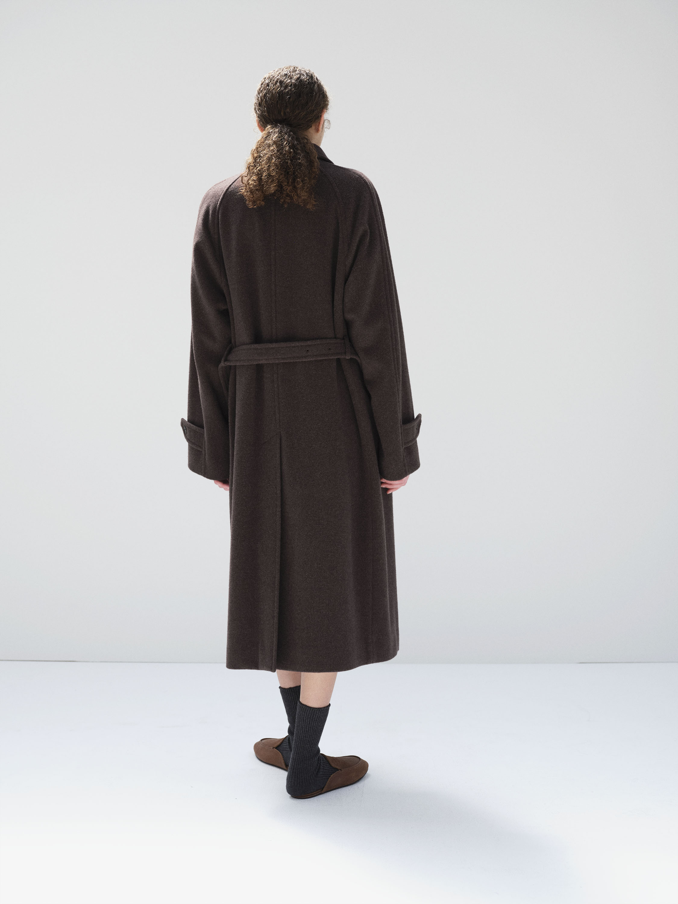 SUPER FINE WOOL MOSSER SOUTIEN COLLAR COAT 詳細画像 TOP BROWN 6