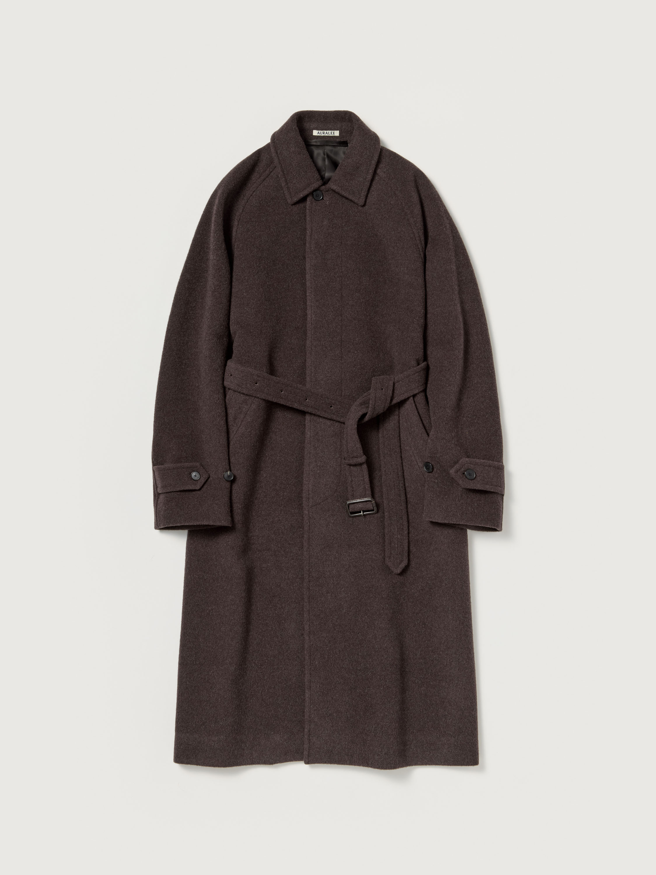 SUPER FINE WOOL MOSSER SOUTIEN COLLAR COAT - AURALEE Official Website