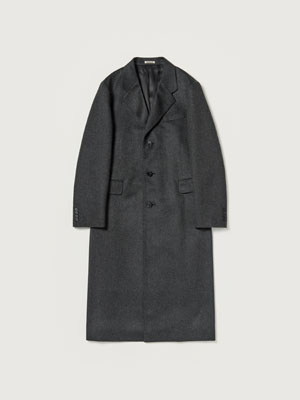 CASHMERE MOLESKIN LONG COAT