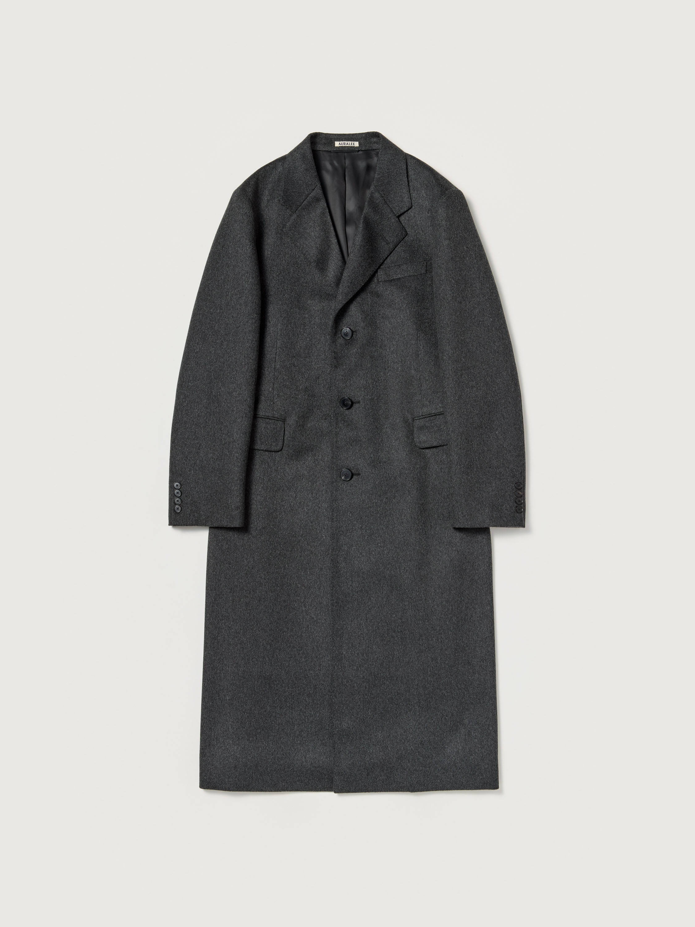 CASHMERE MOLESKIN LONG COAT 詳細画像 TOP CHARCOAL 1