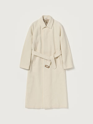 WOOL CASHMERE CORDUROY SOUTIEN COLLAR COAT