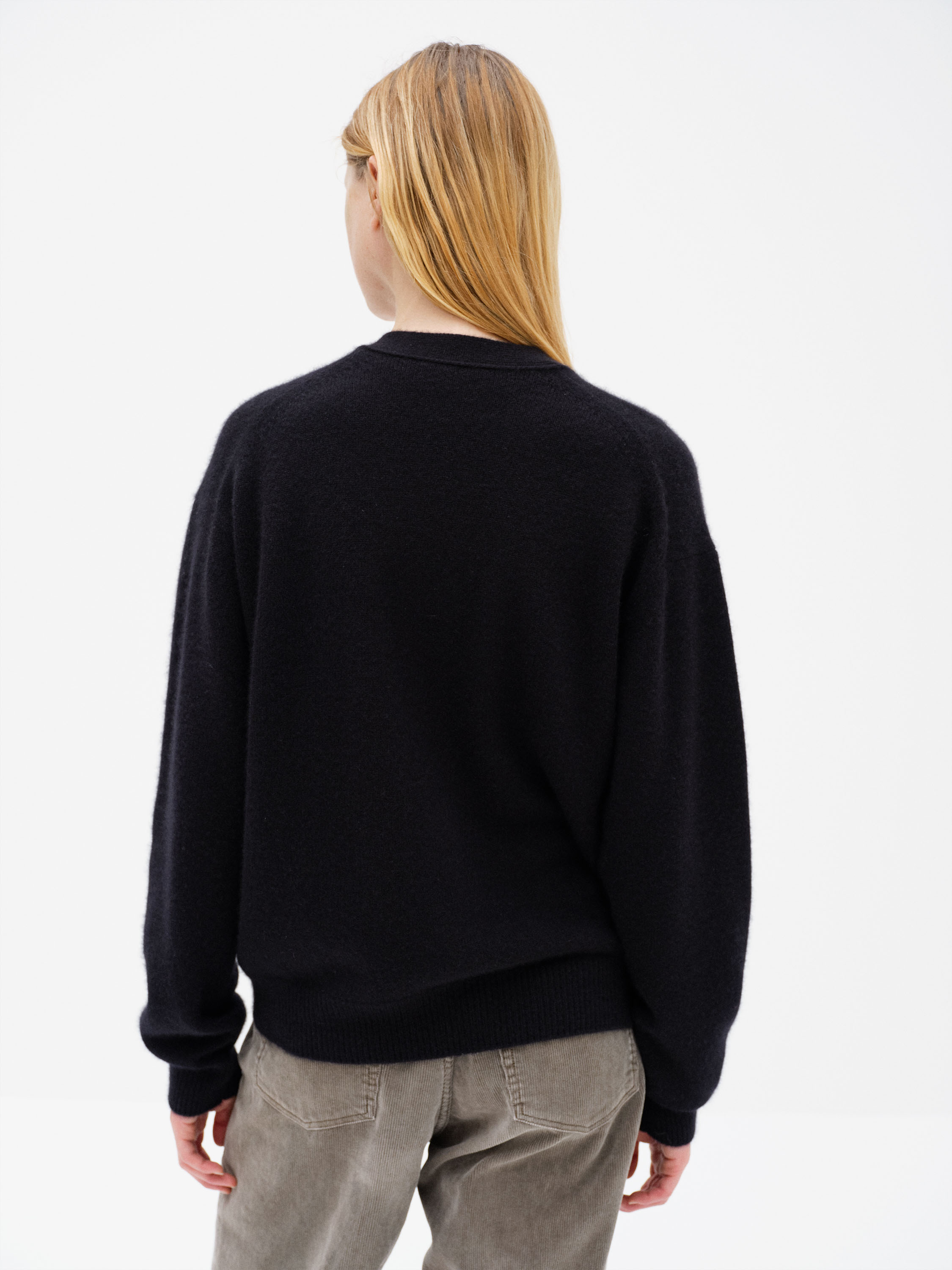 BABY CASHMERE KNIT CARDIGAN 詳細画像 TOP BLACK 4