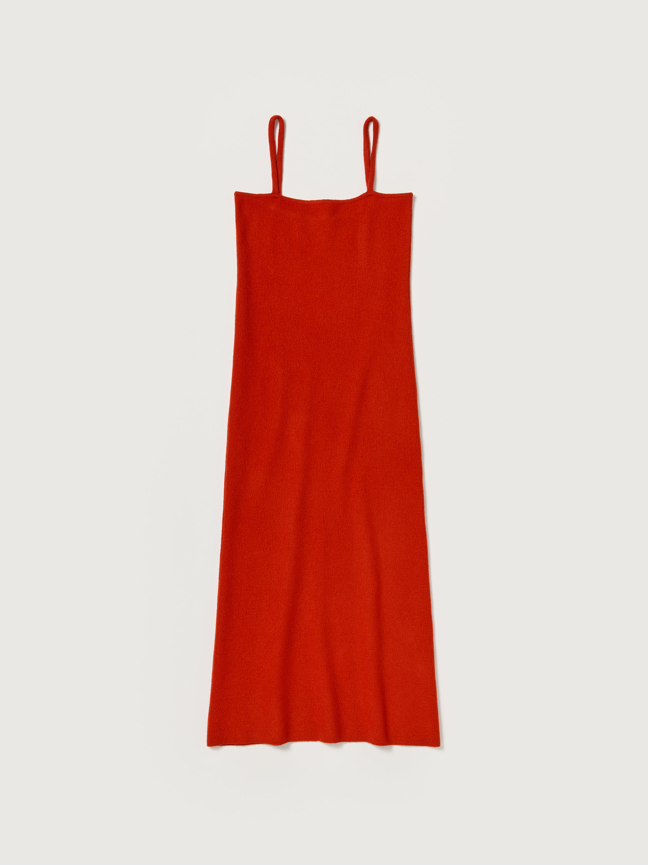 SMOOTH FULLED WOOL KNIT DRESS 詳細画像 RED 5