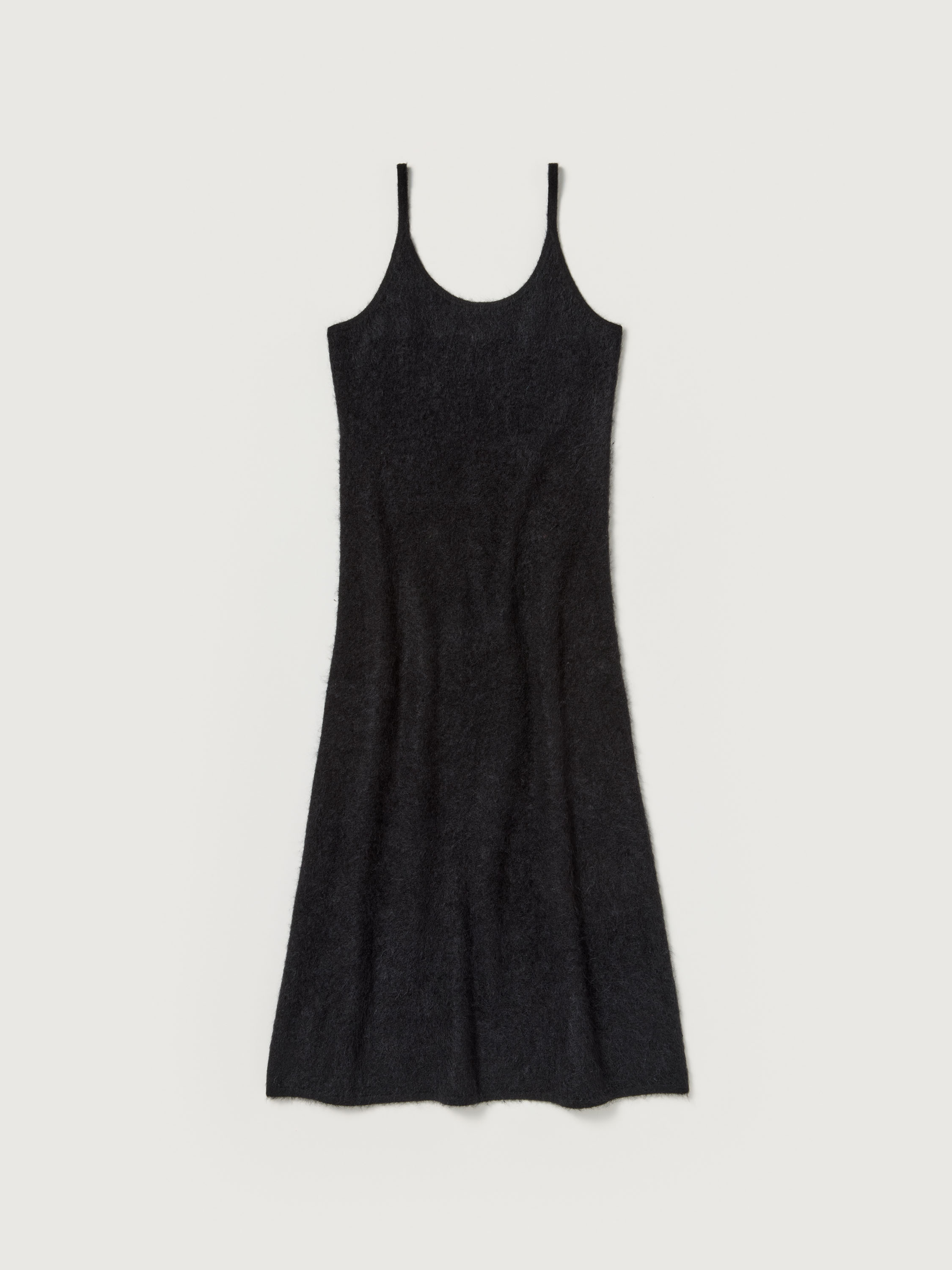 GARMENT-DYED BABY ALPACA FUR KNIT DRESS 詳細画像 BLACK 7