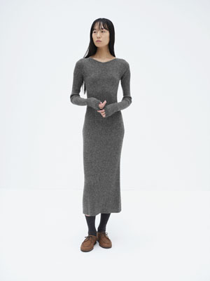 CASHMERE NEP KNIT DRESS