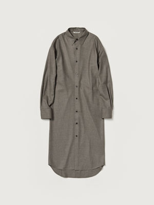 SUPER LIGHT WOOL SHIRT DRESS