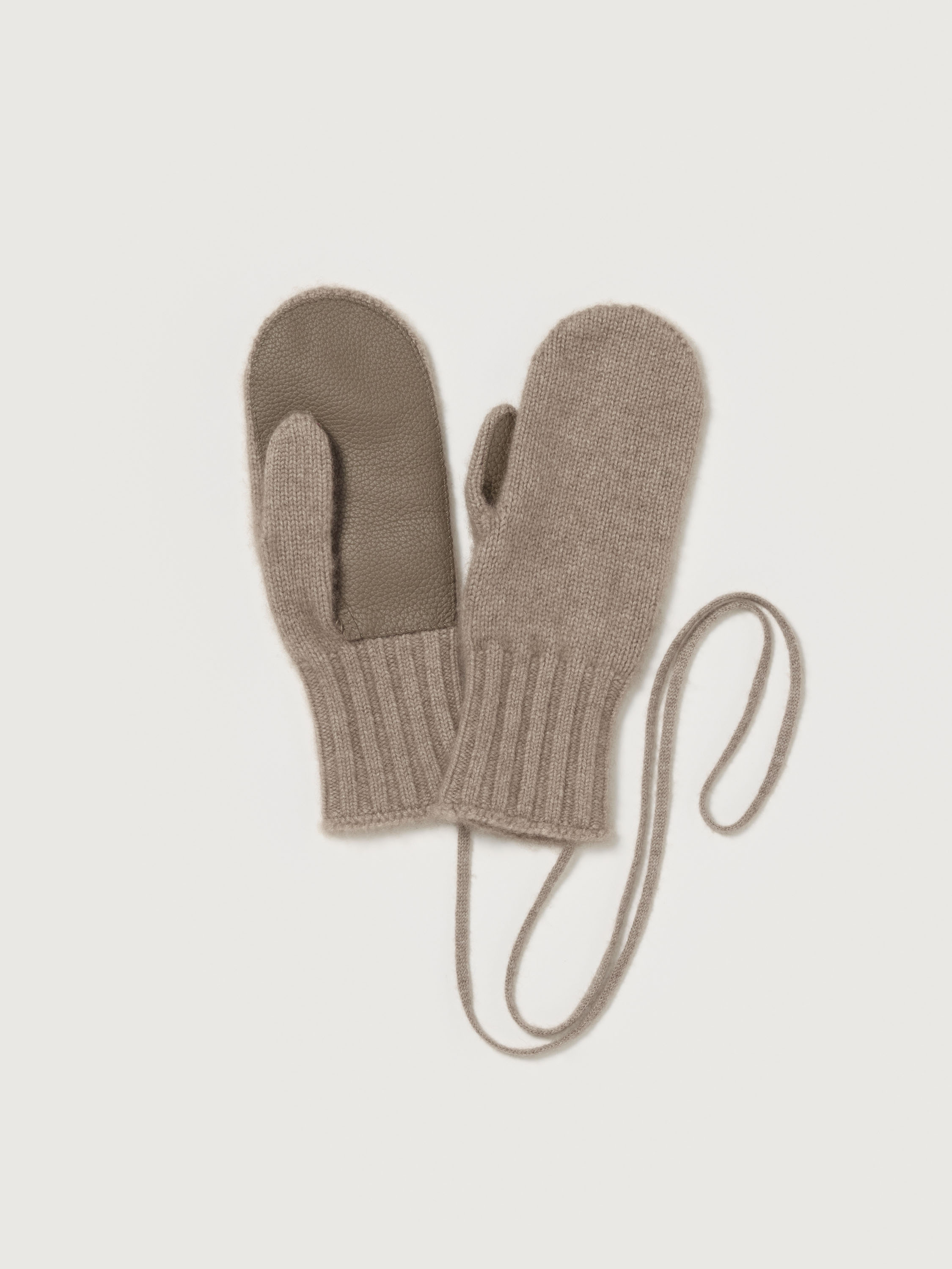 BABY CASHMERE KNIT MITTEN 詳細画像 NATURAL BROWN 1
