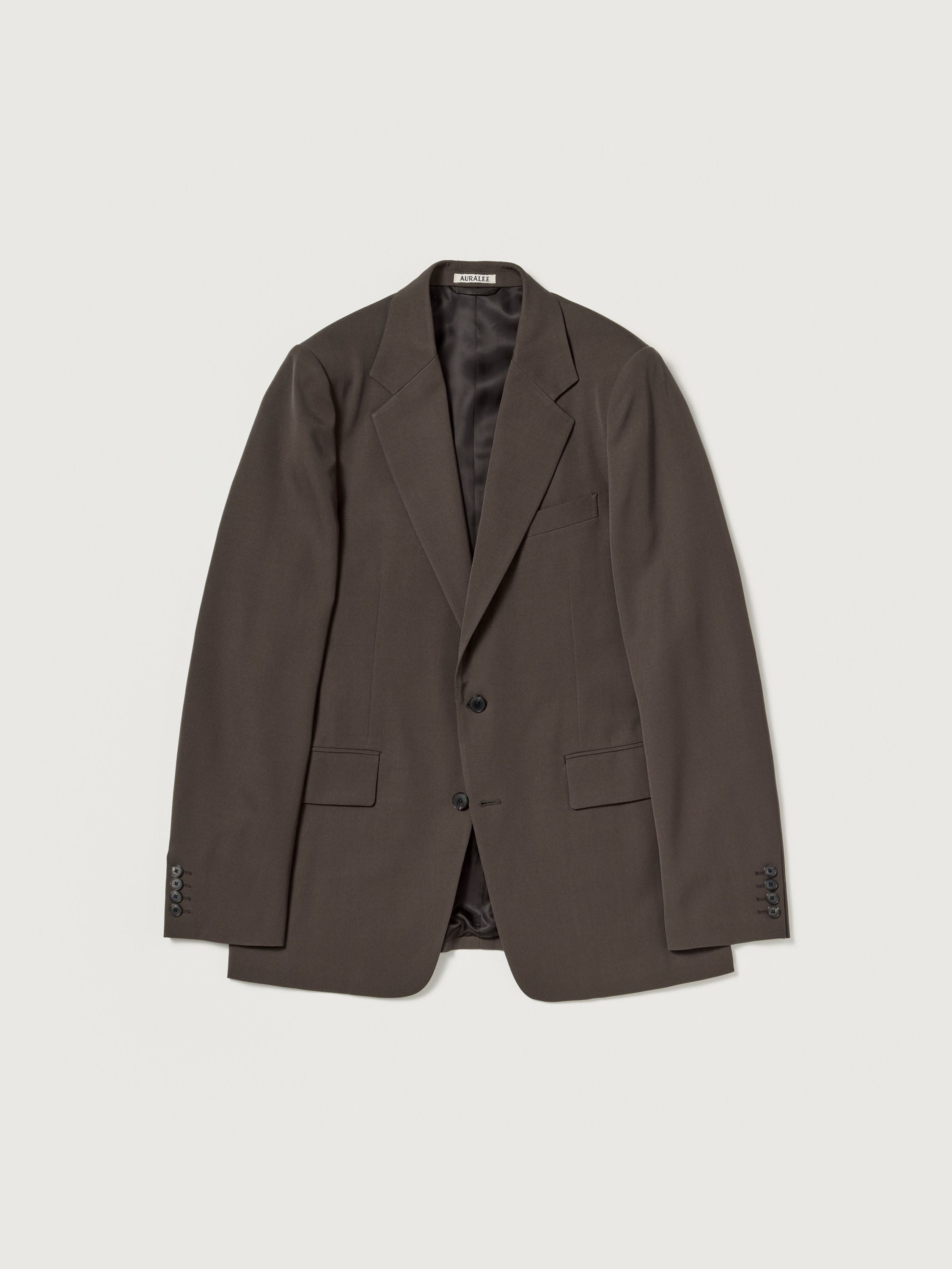 LIGHT WOOL MAX GABARDINE JACKET 詳細画像 DARK BROWN 6