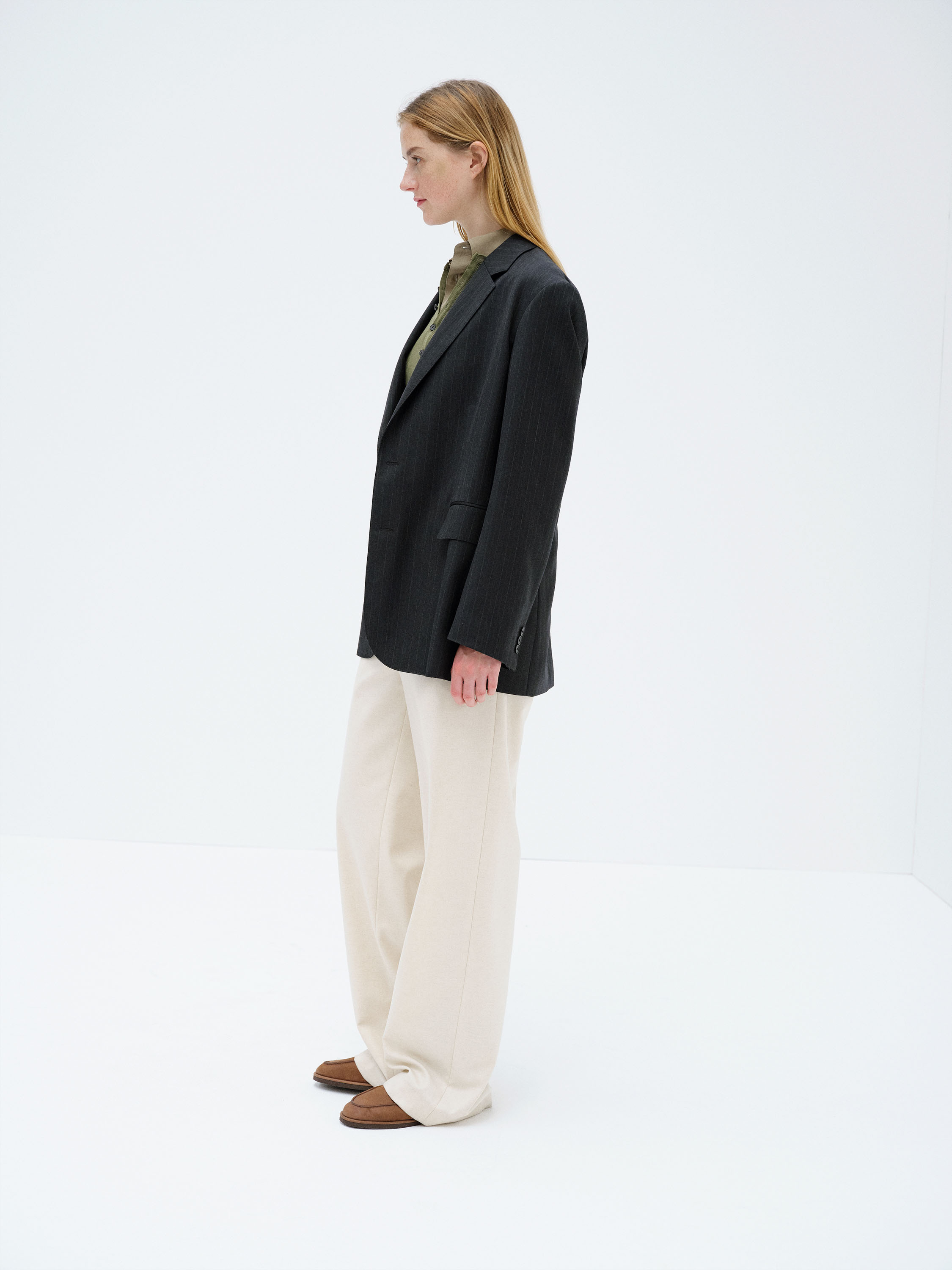 BLUEFACED WOOL JACKET 詳細画像 CHARCOAL NAVY STRIPE 3