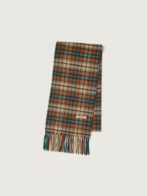 CASHMERE CHECK LONG STOLE