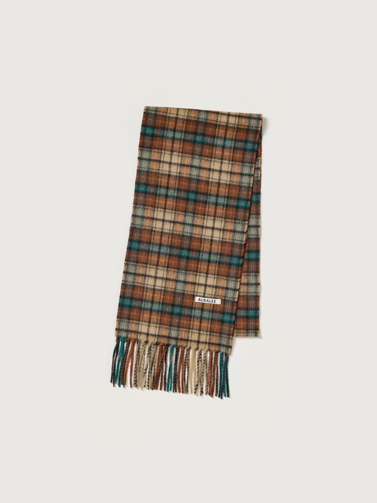 CASHMERE CHECK LONG STOLE