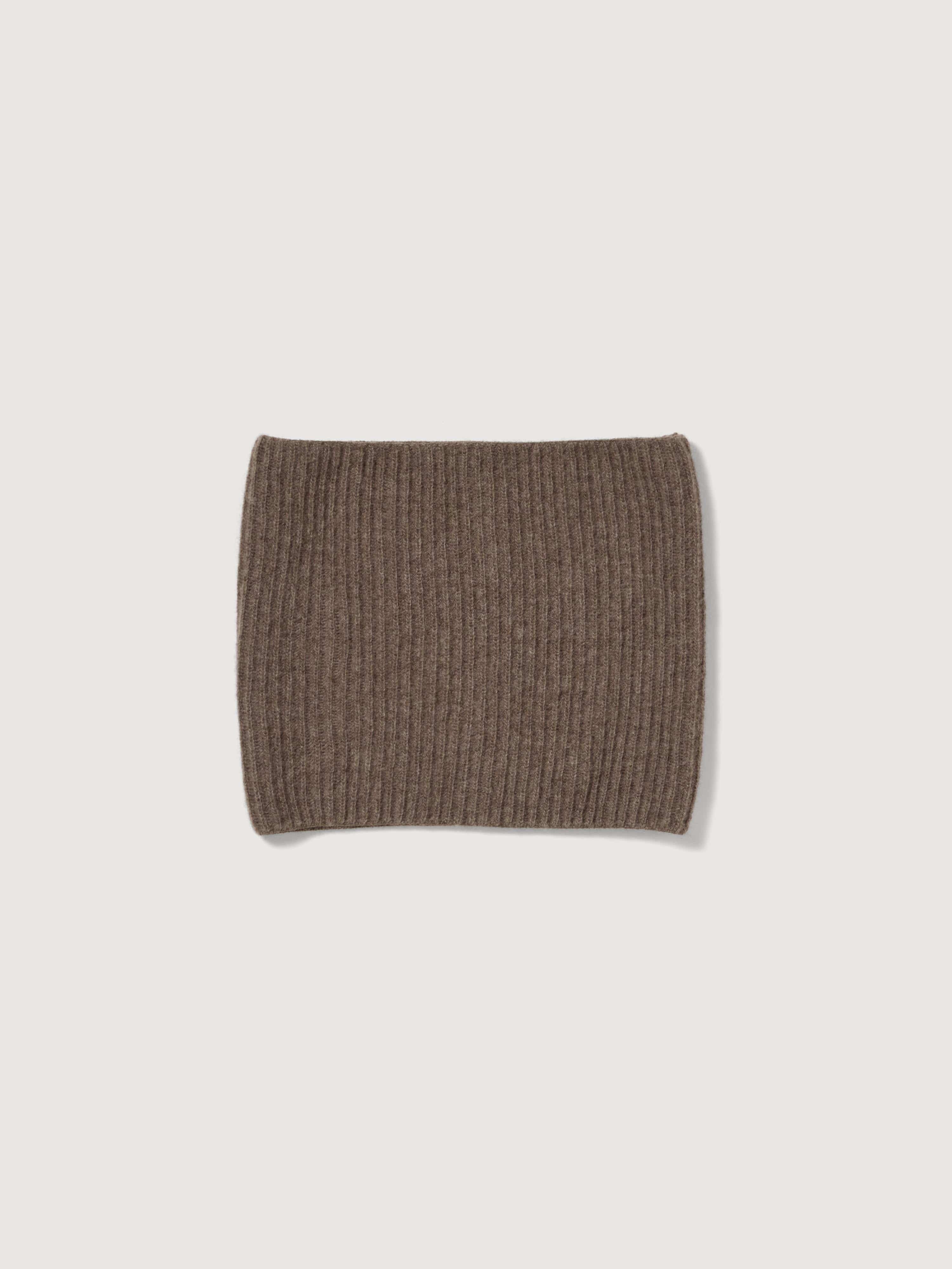 SUPER FINE WOOL CASHMERE RIB KNIT NECK WARMER 詳細画像 SOIL BROWN 1