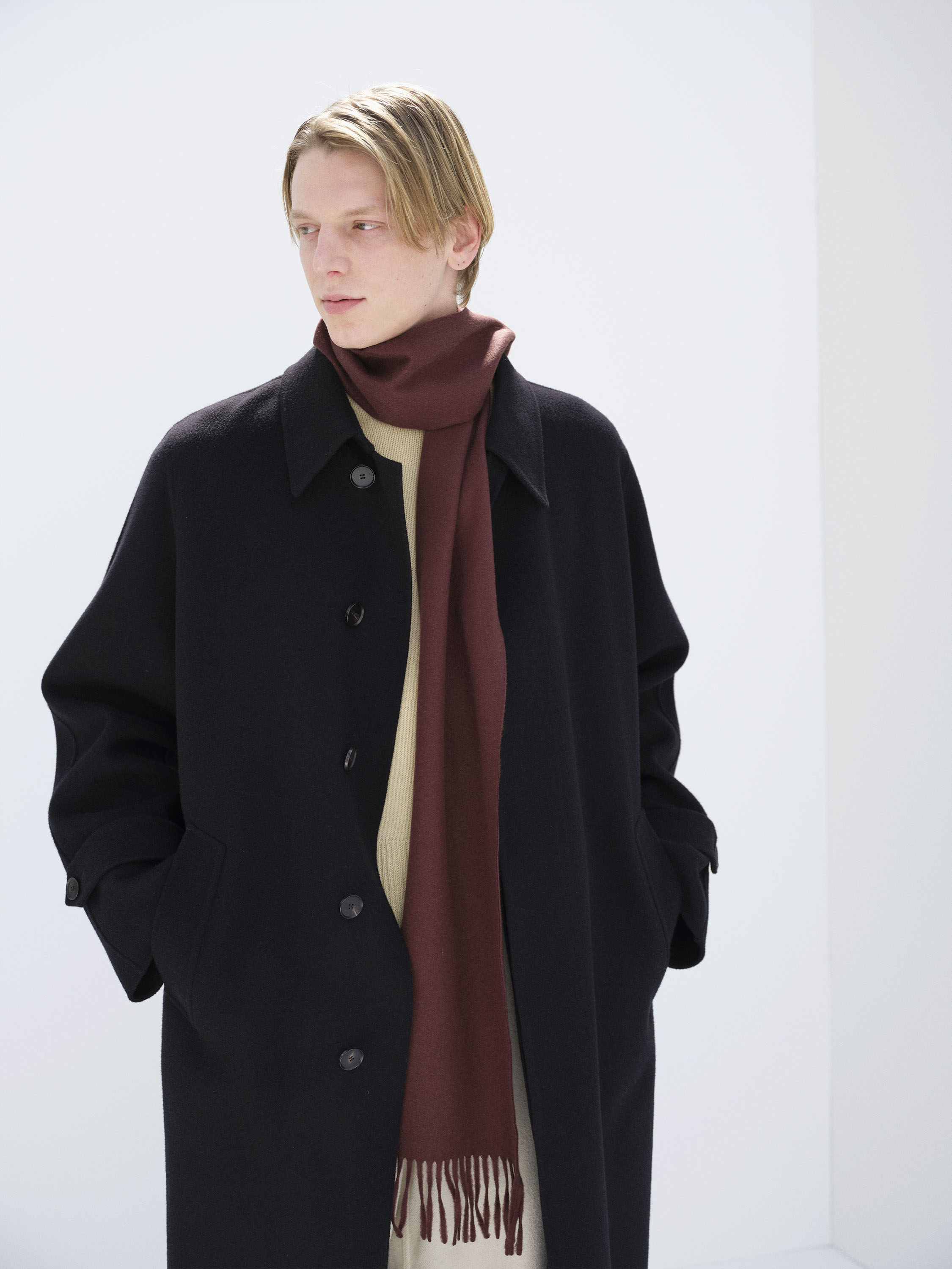 BABY CASHMERE LONG STOLE 詳細画像 RED BROWN 2