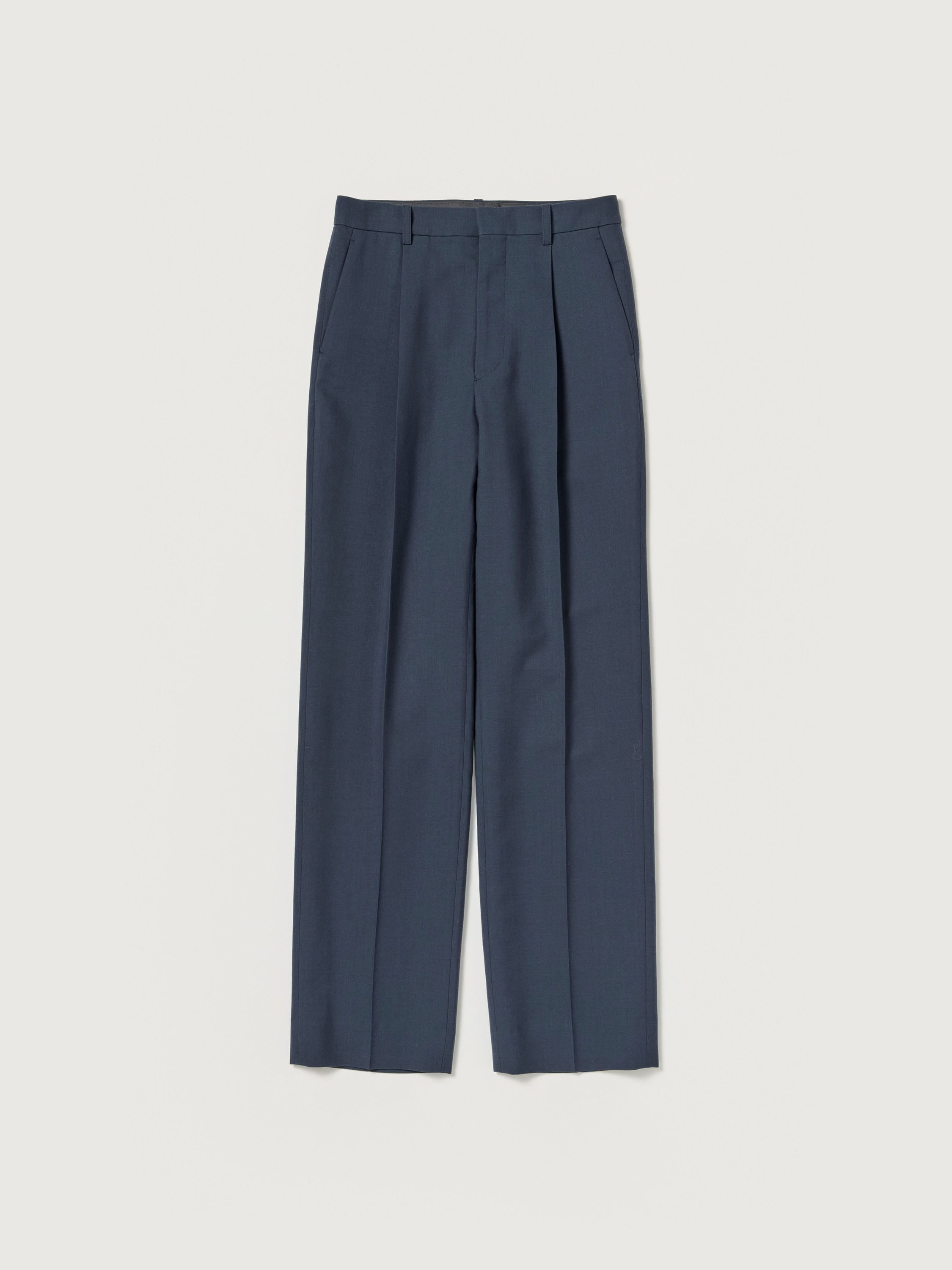 TENSE WOOL DOUBLE CLOTH SLACKS 詳細画像 LIGHT NAVY 1