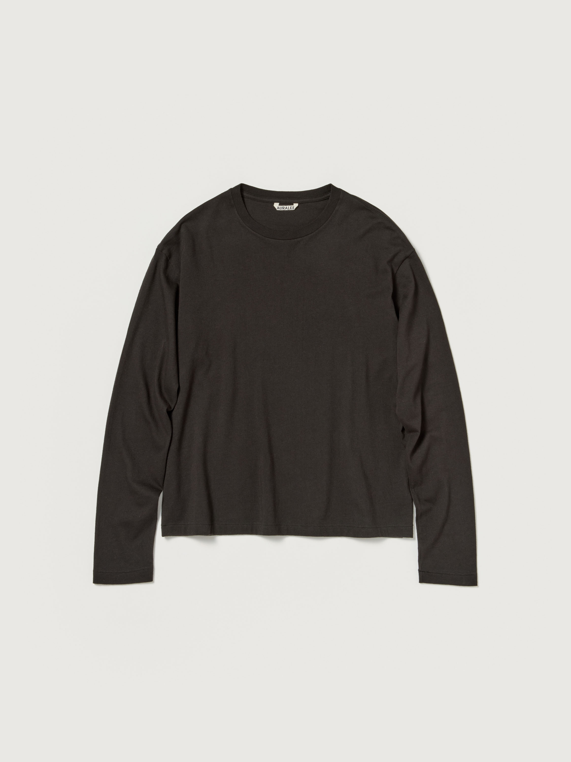 BRUSHED ORGANIC COTTON JERSEY L/S TEE 詳細画像 INK BLACK 1