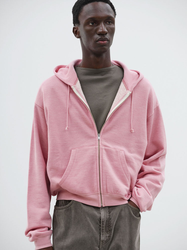 HIGH-TWIST COMPACT SWEAT ZIP PARKA