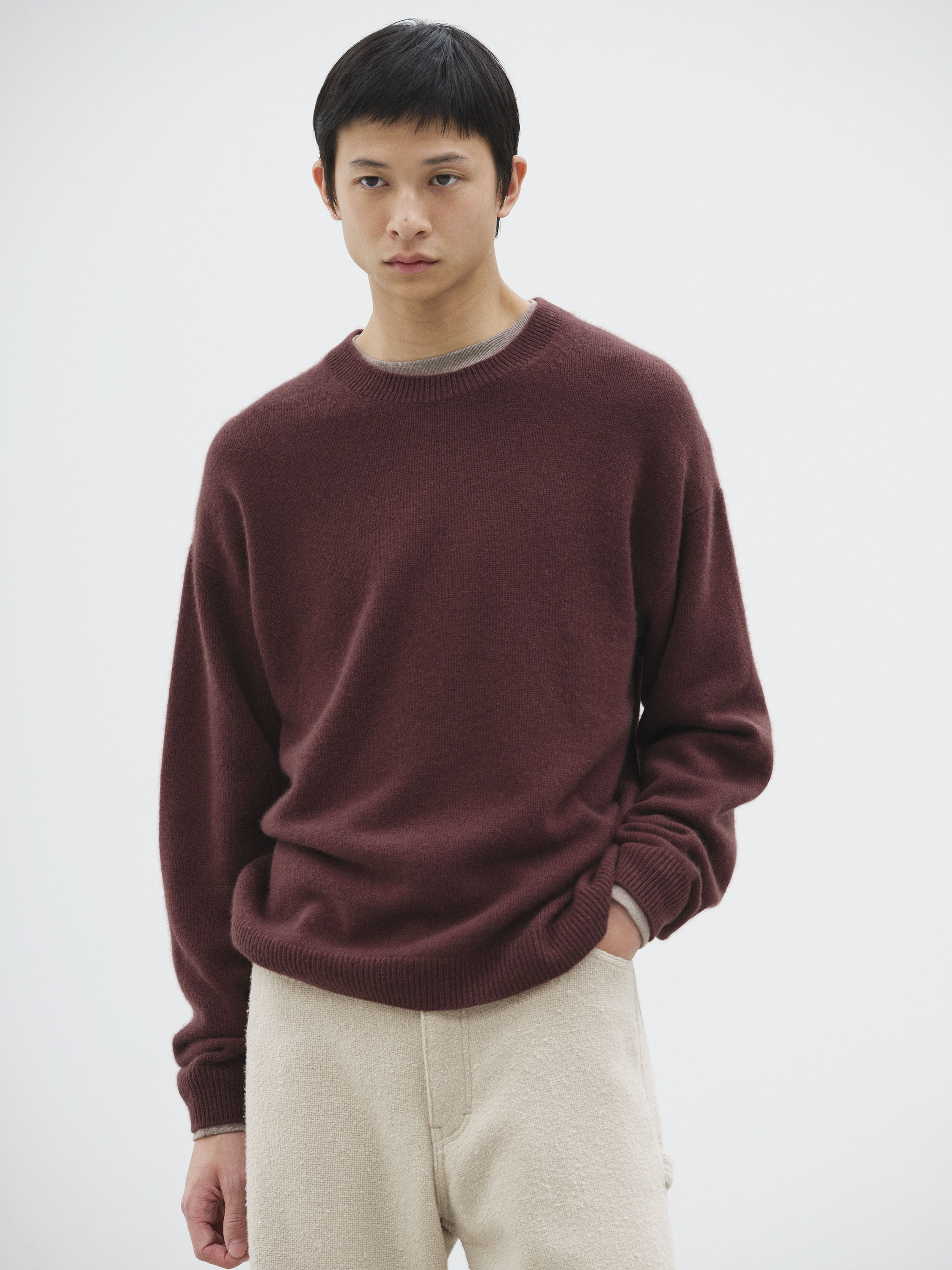 BABY CASHMERE KNIT P/O 詳細画像 RED BROWN 1