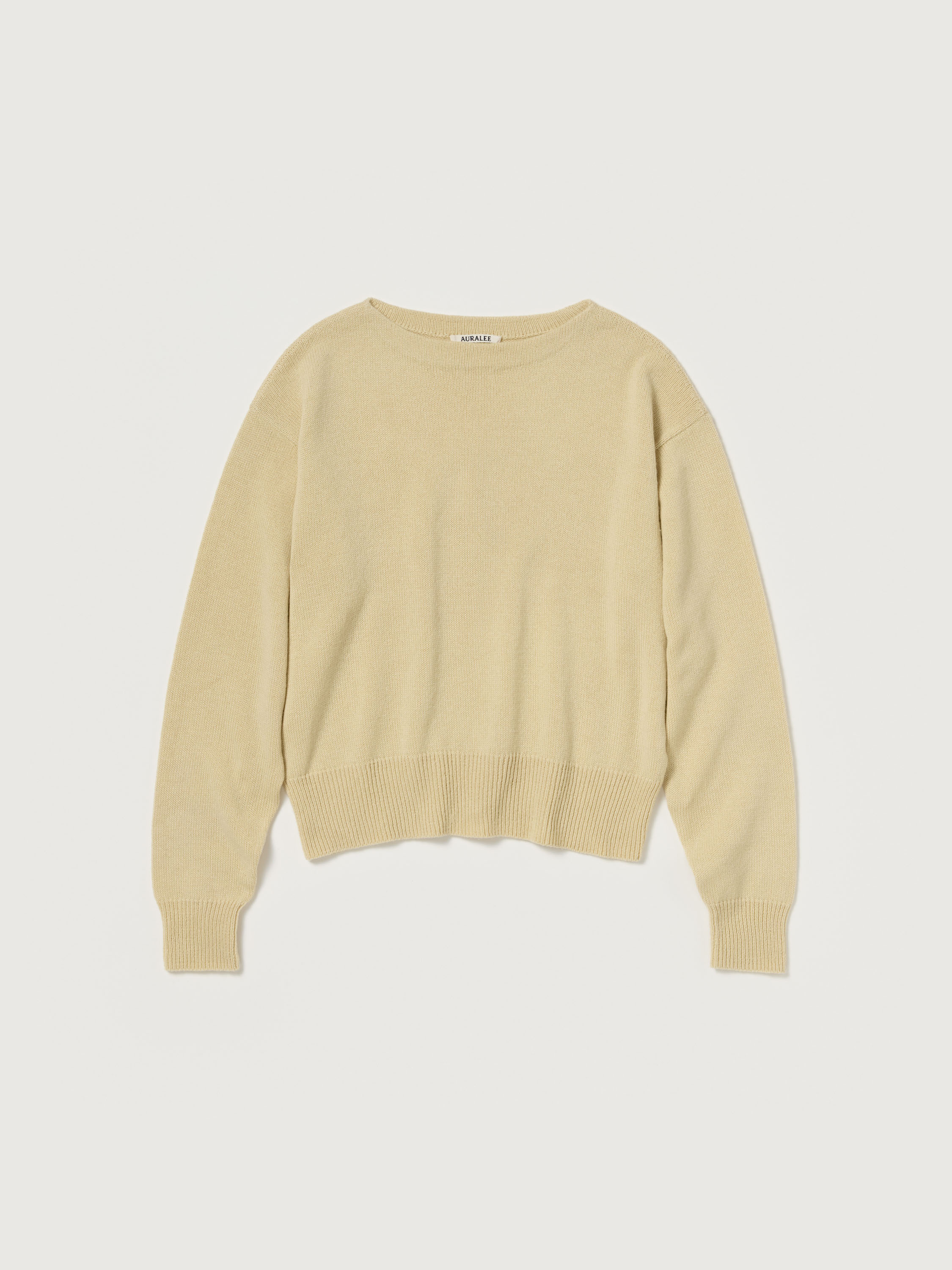 LIGHT CASHMERE KNIT BOAT NECK P/O 詳細画像 ECRU 1