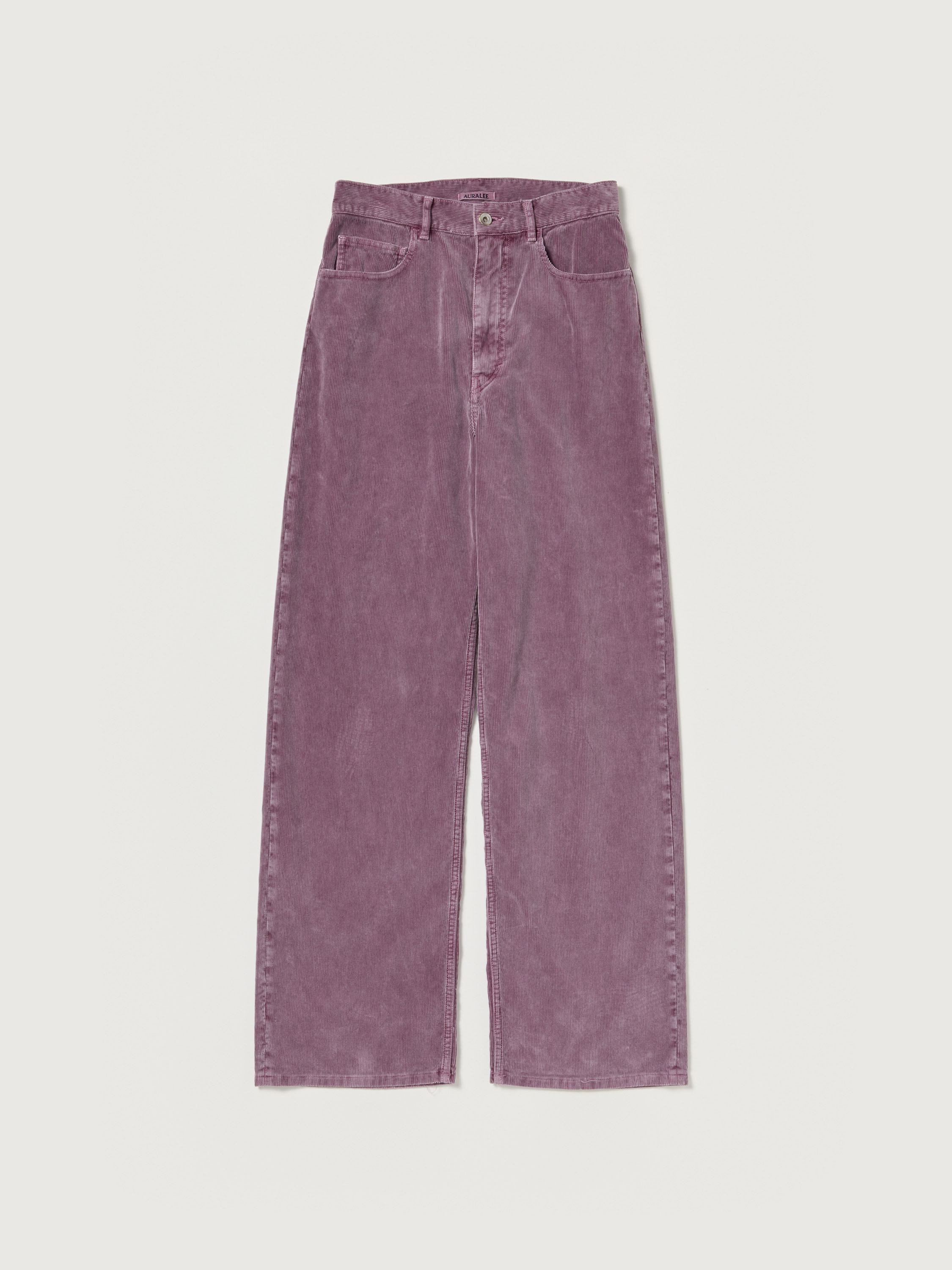 GARMENT-DYED FINX CORDUROY 5P WIDE PANTS 詳細画像 DUSTY PURPLE 2