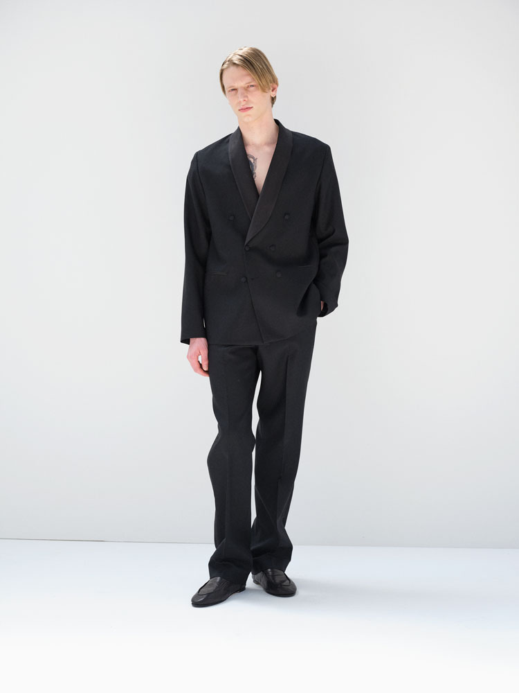 HIGH-DENSITY WOOL WORSTED SLACKS